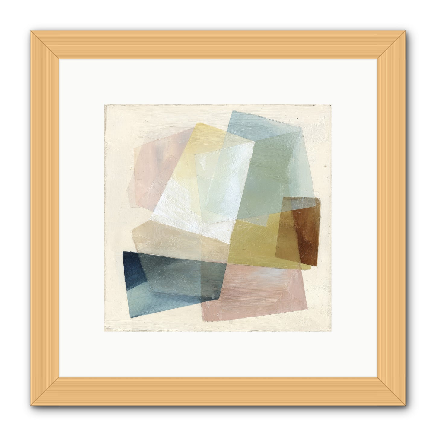Gossamer Fold -- Framed Print - Natural 10x10