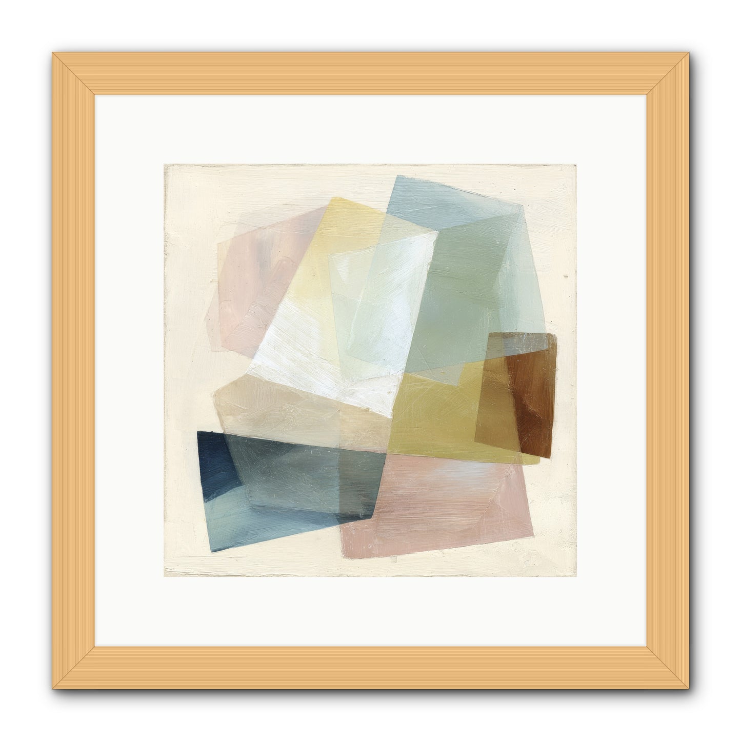 Gossamer Fold -- Framed Print - Natural 12x12