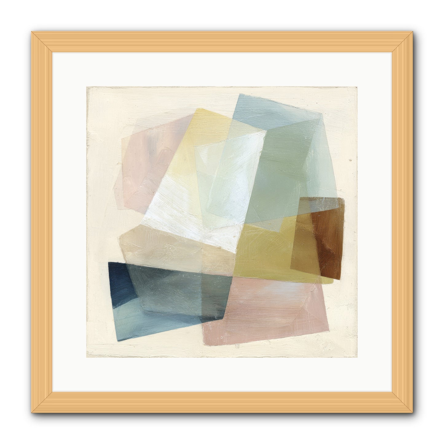 Gossamer Fold -- Framed Print - Natural 16x16