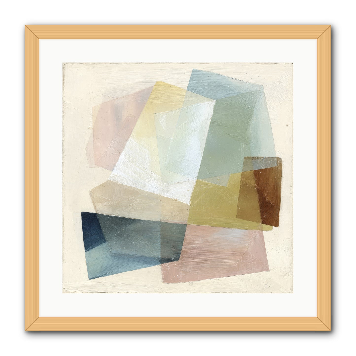 Gossamer Fold -- Framed Print - Natural 20x20