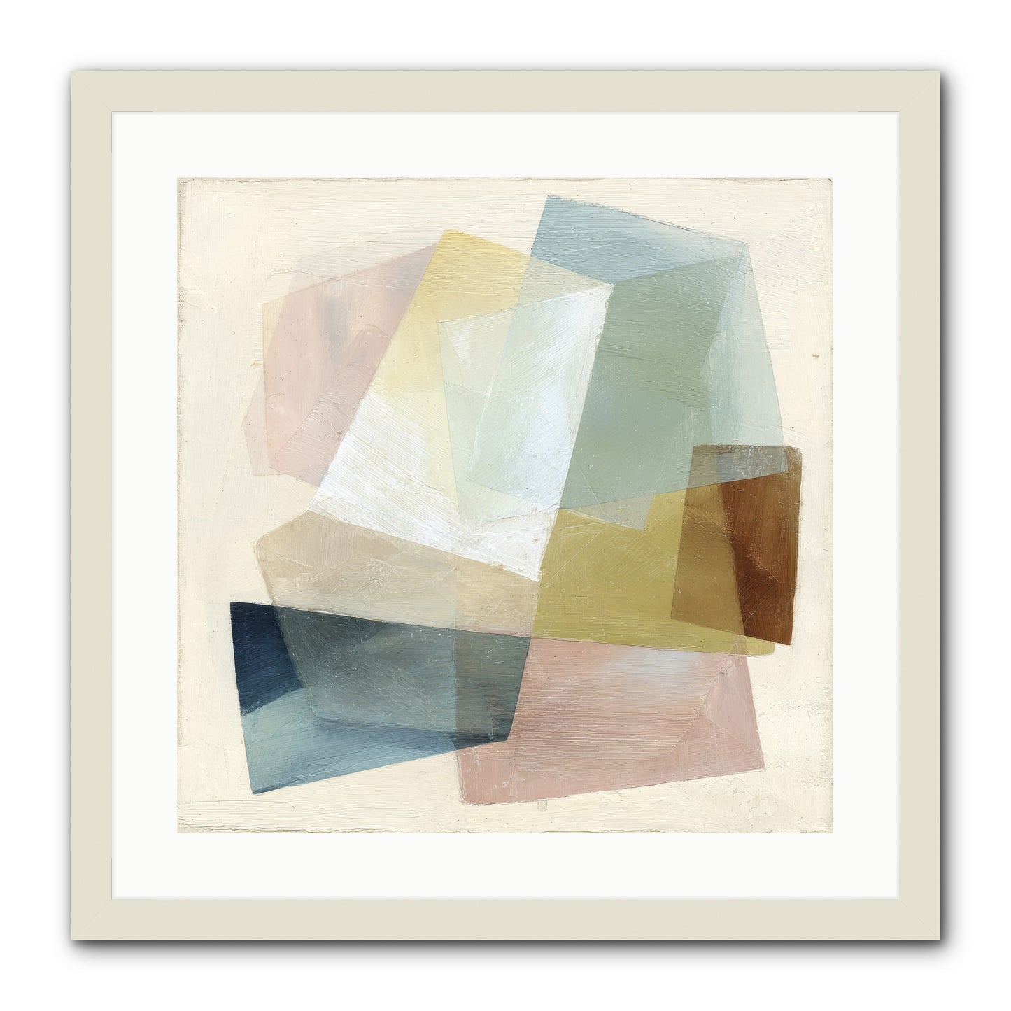Gossamer Fold -- Framed Print - White 20x20