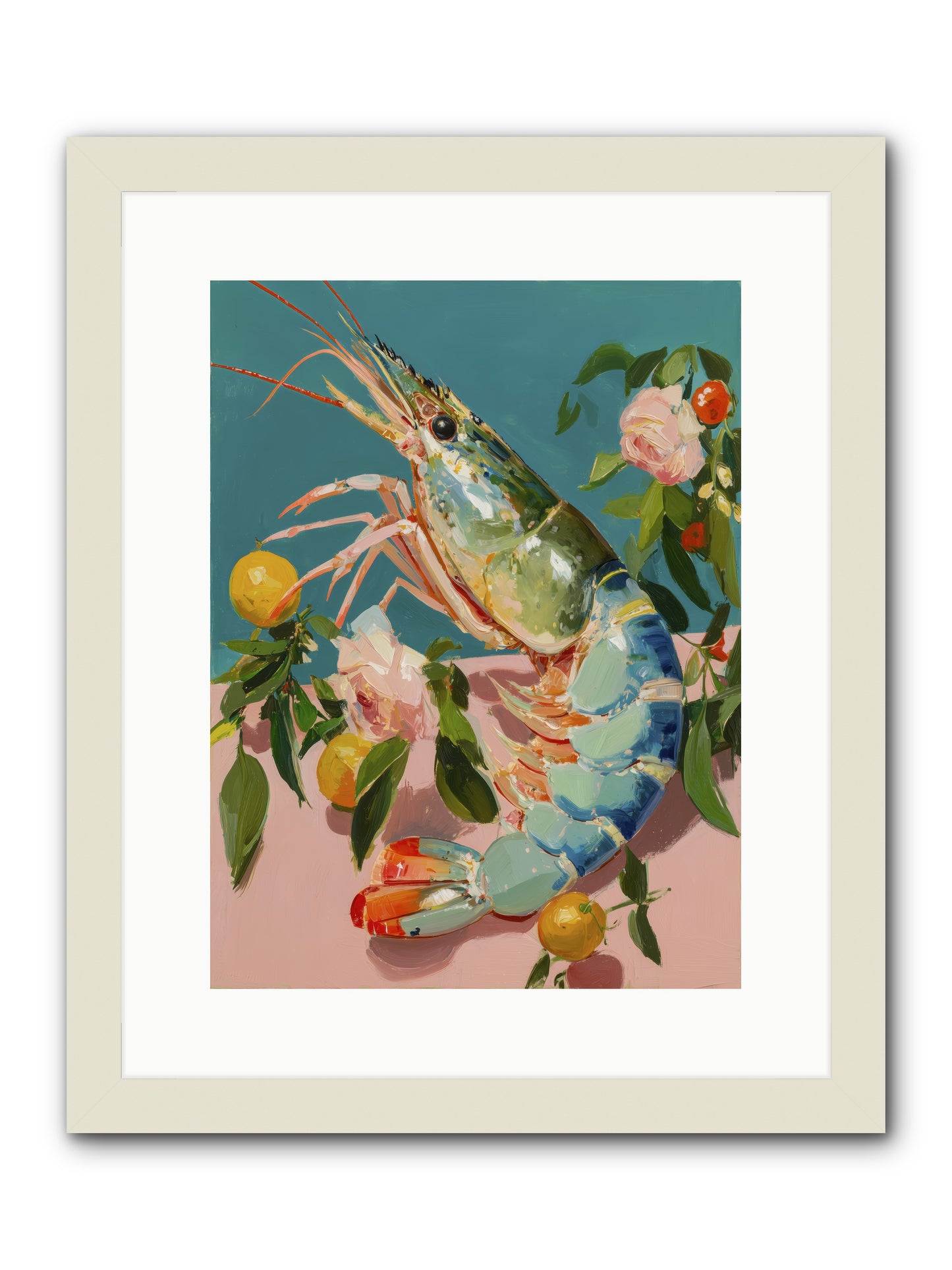 Gourmet Gold -- Framed Print - White 12x16