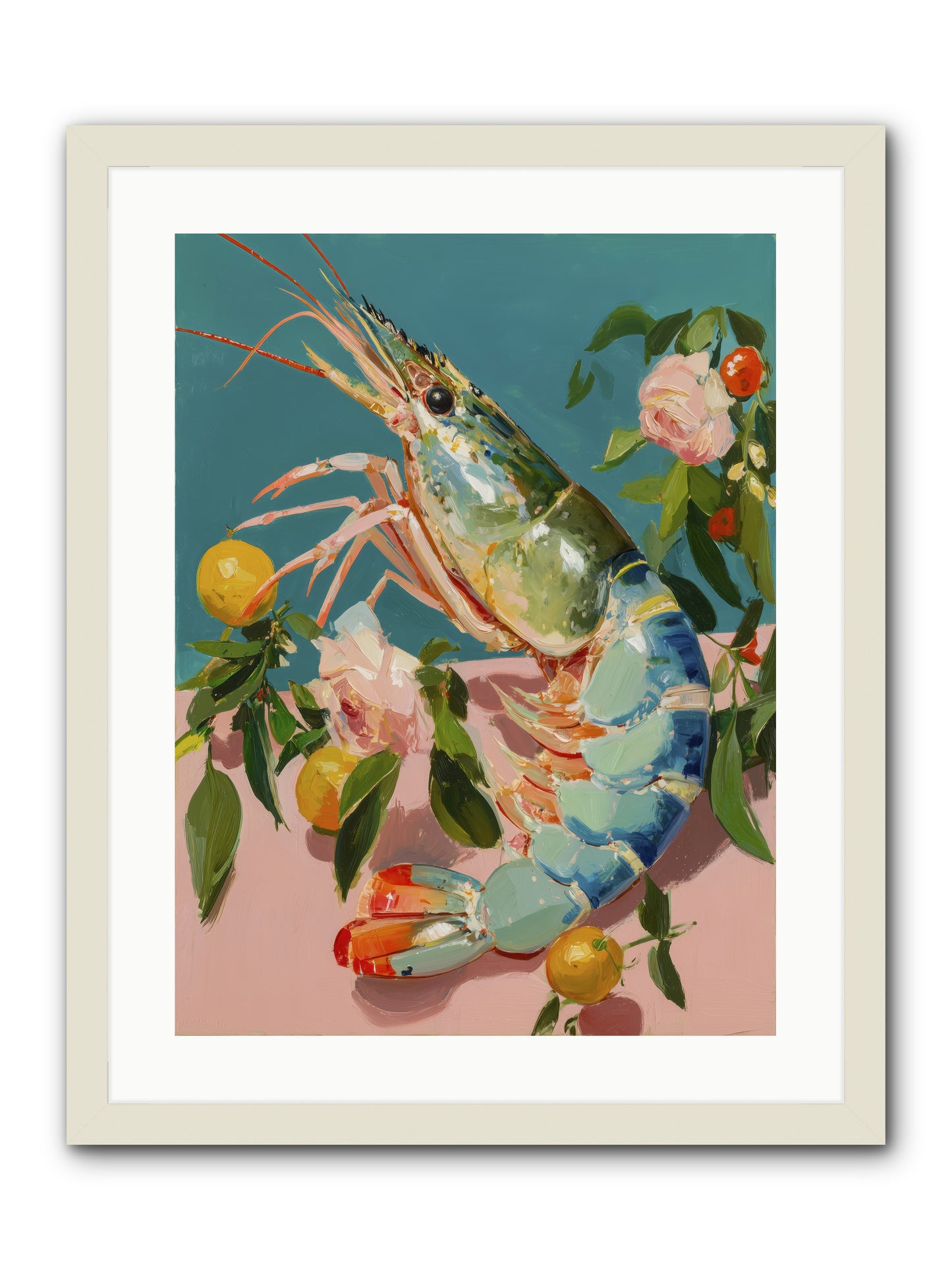 Gourmet Gold -- Framed Print - White 18x24