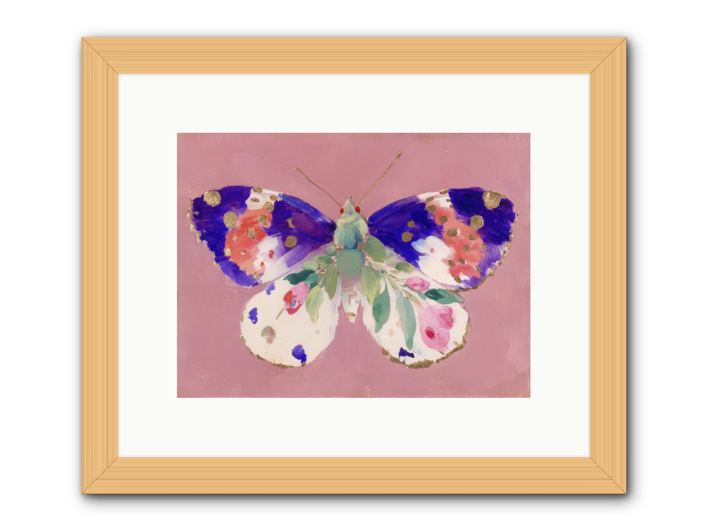 Grace Found its mirror -- Framed Print - Natural 12x9