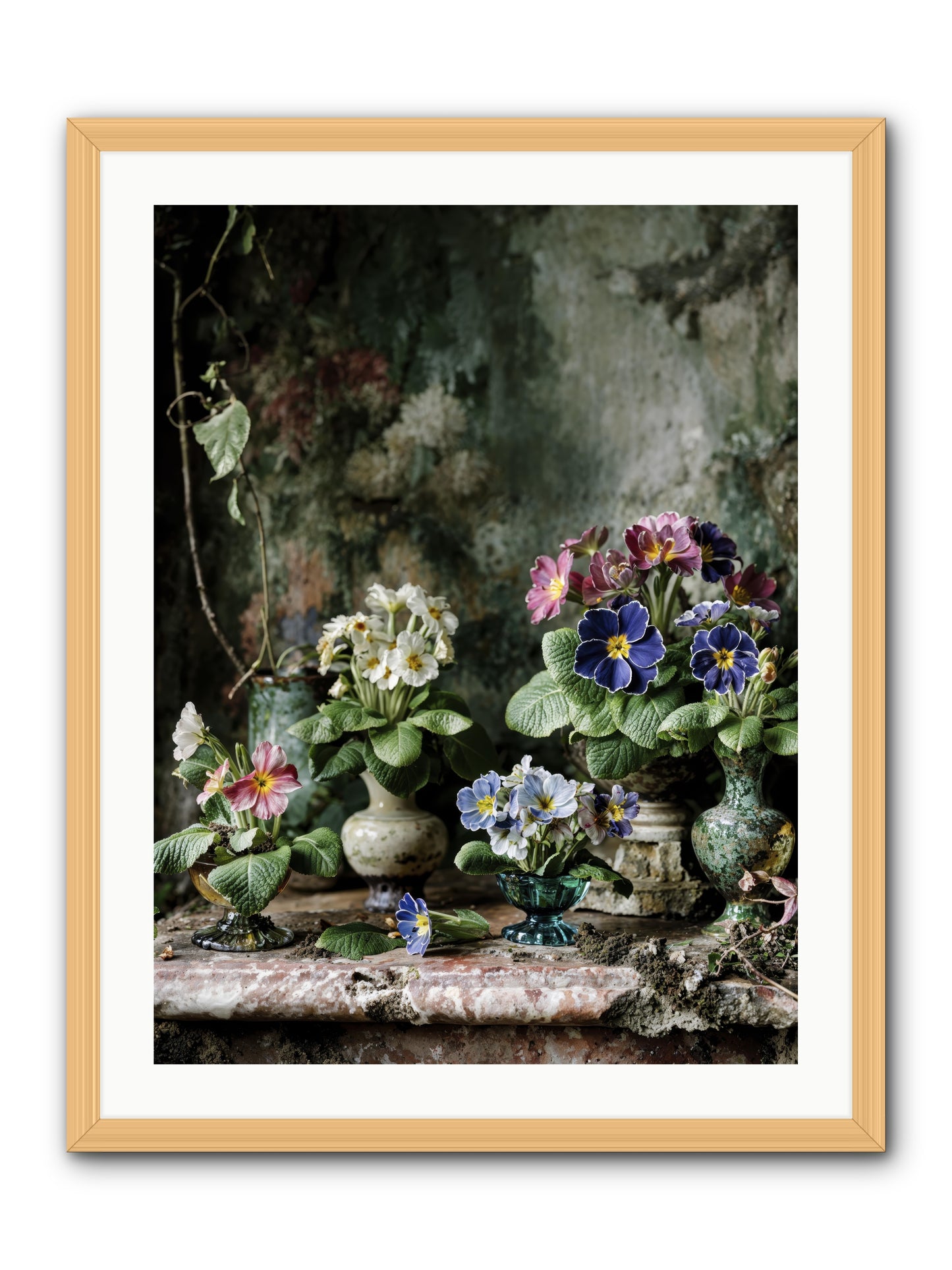 Grace grows here -- Framed Print - Natural 24x32