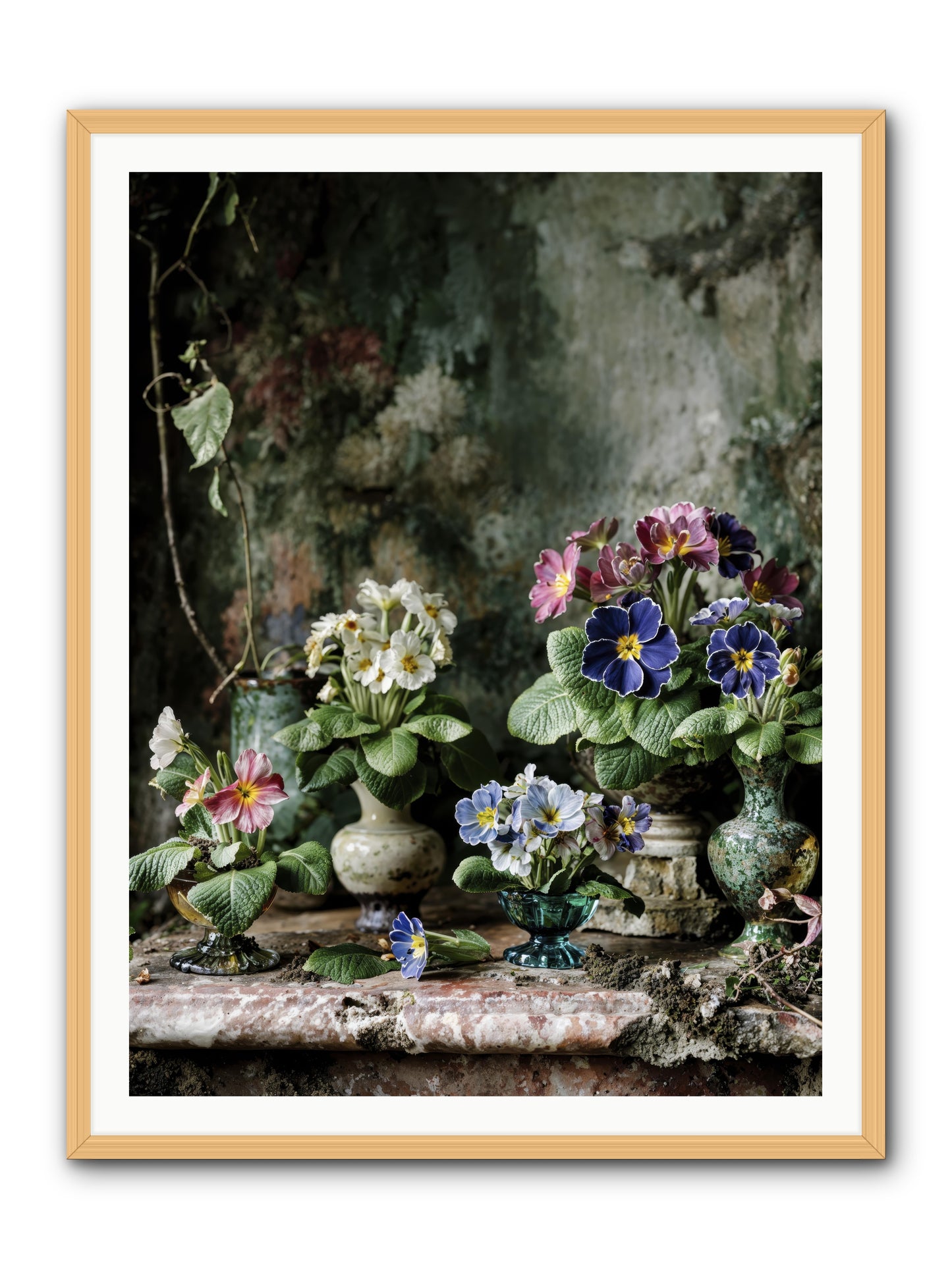 Grace grows here -- Framed Print - Natural 36x48