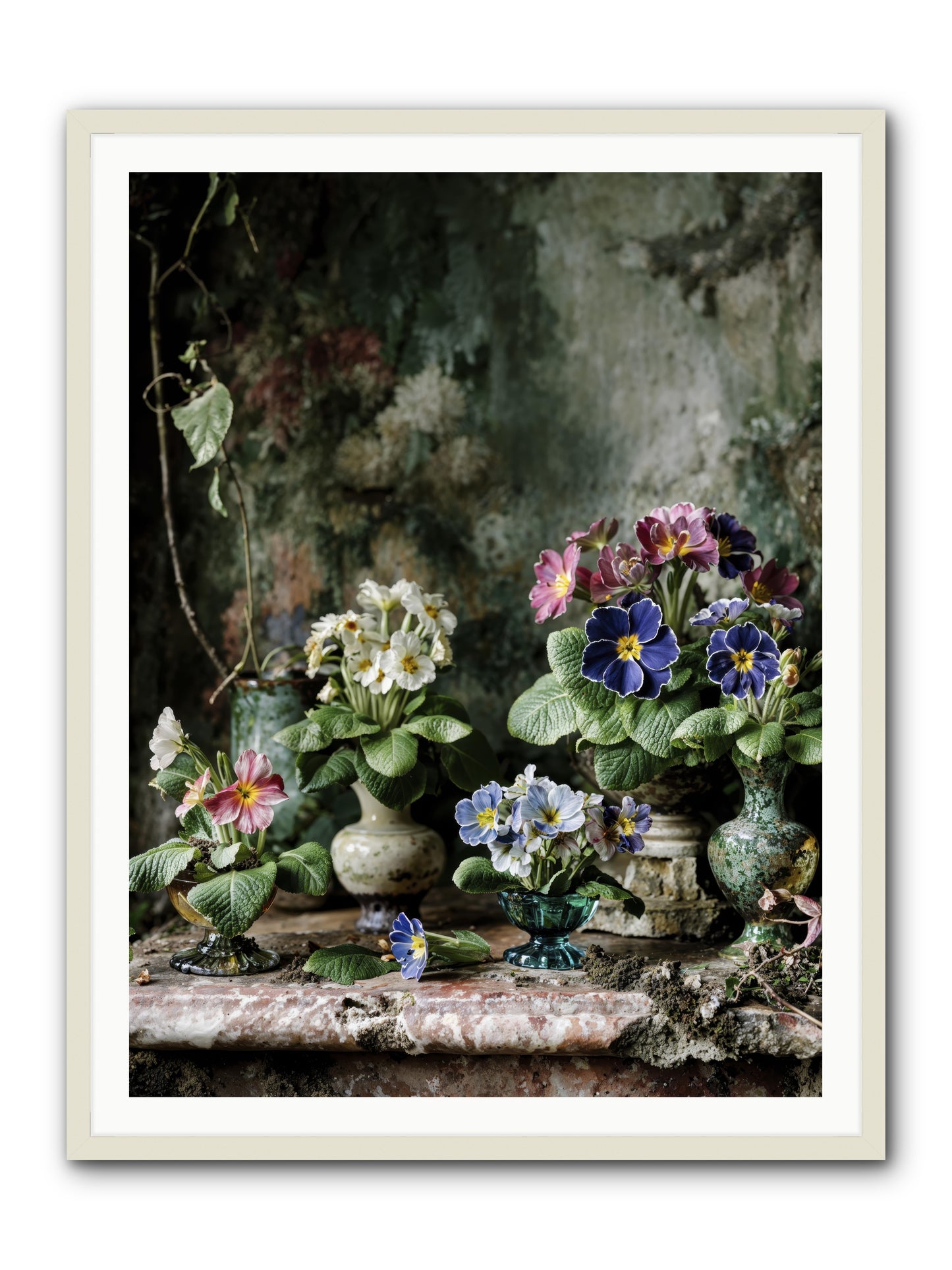 Grace grows here -- Framed Print - White 36x48