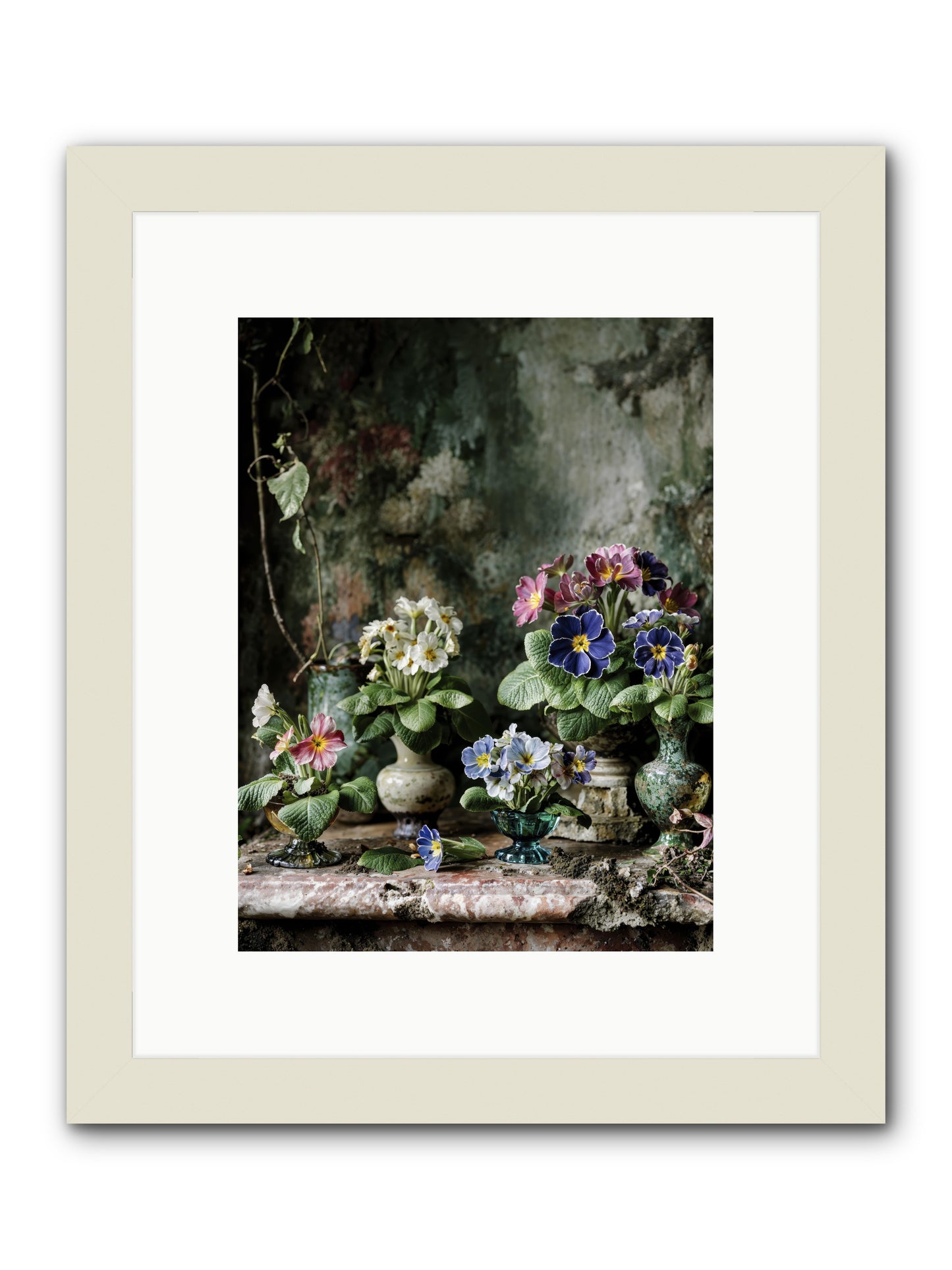 Grace grows here -- Framed Print - White 9x12