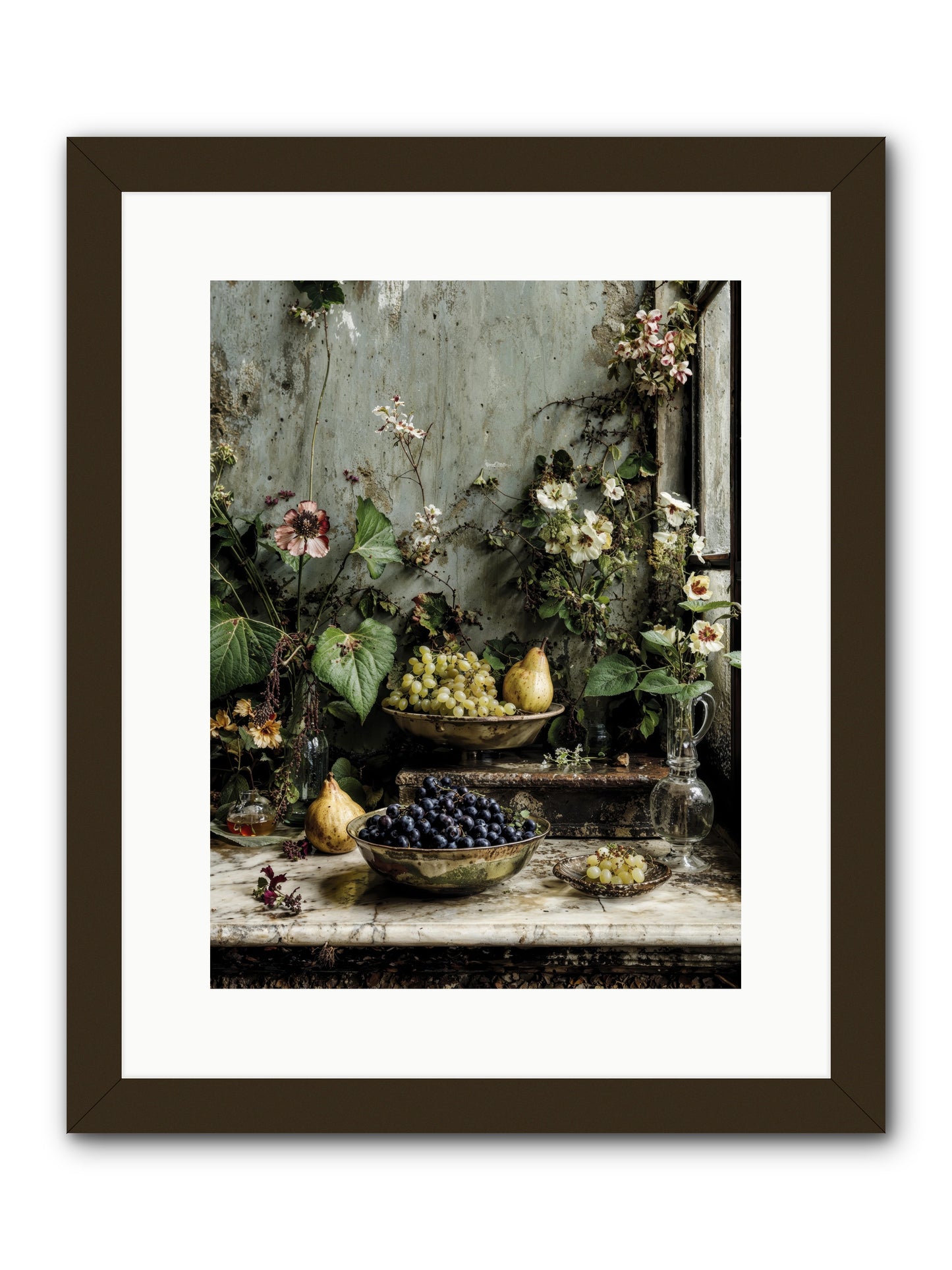 Grace lives askew -- Framed Print - Black 12x16
