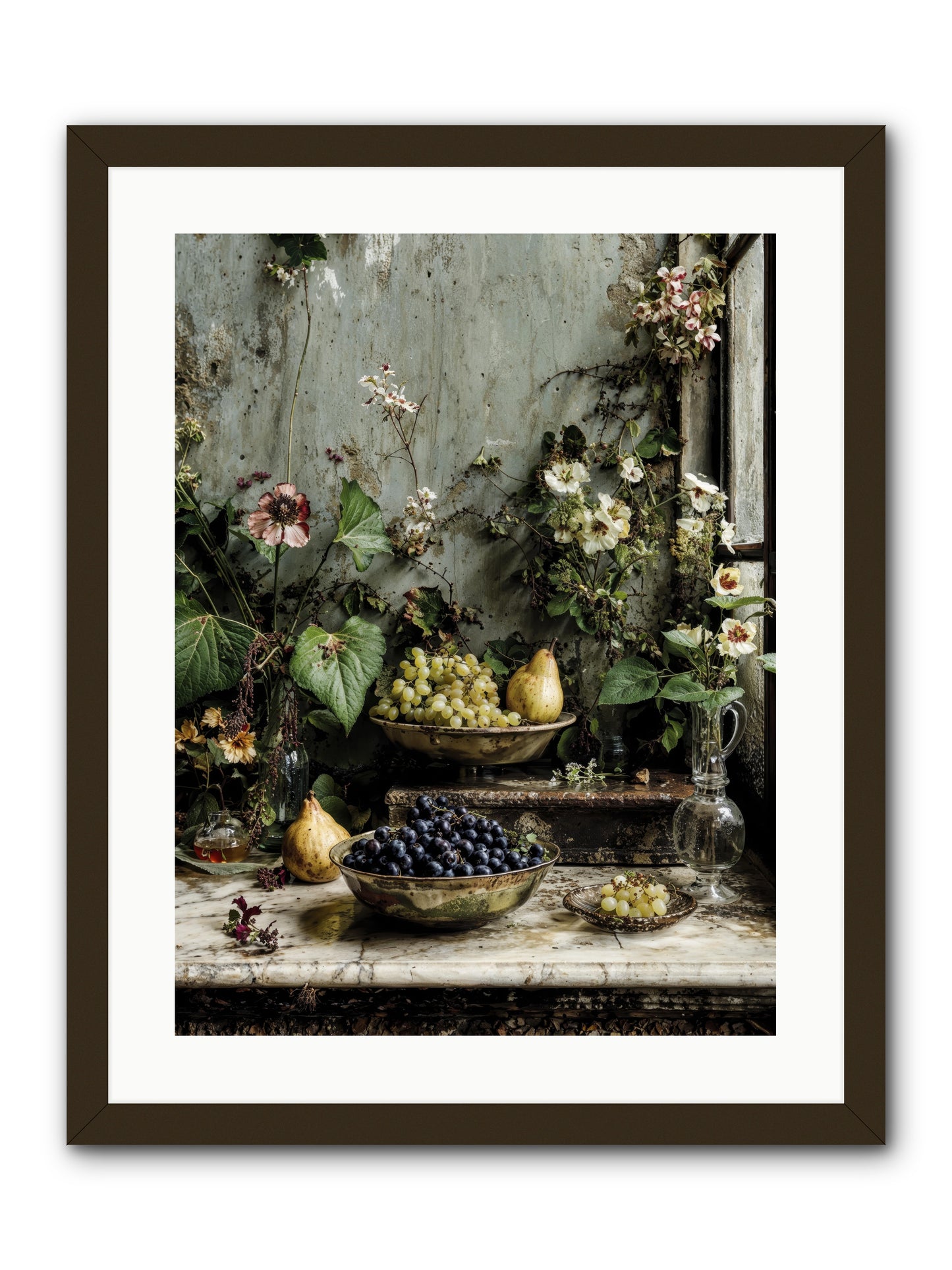 Grace lives askew -- Framed Print - Black 18x24