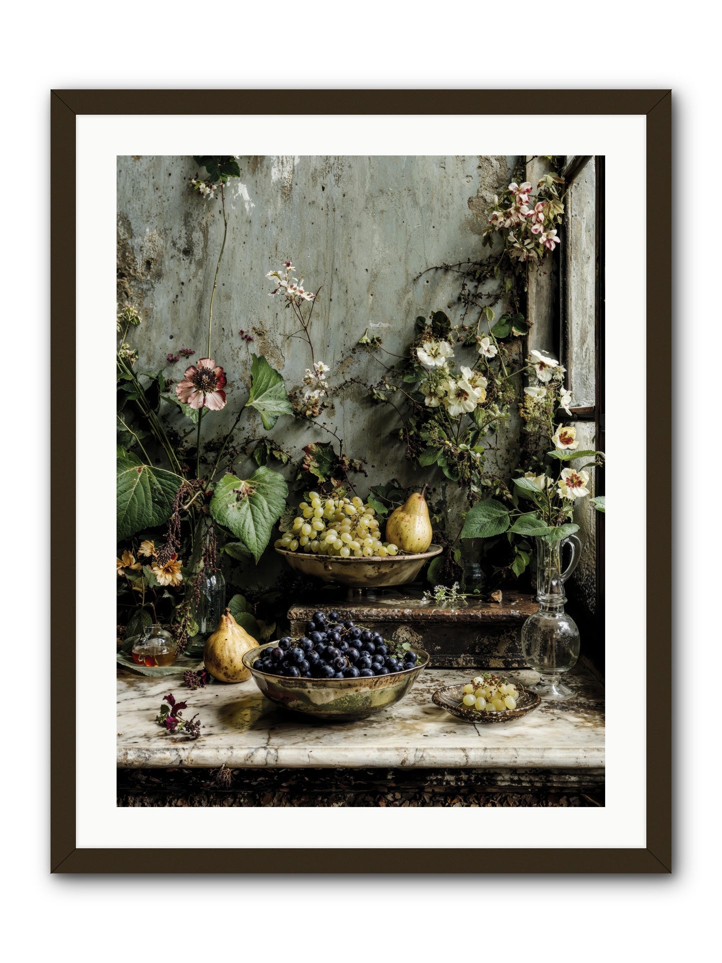 Grace lives askew -- Framed Print - Black 24x32