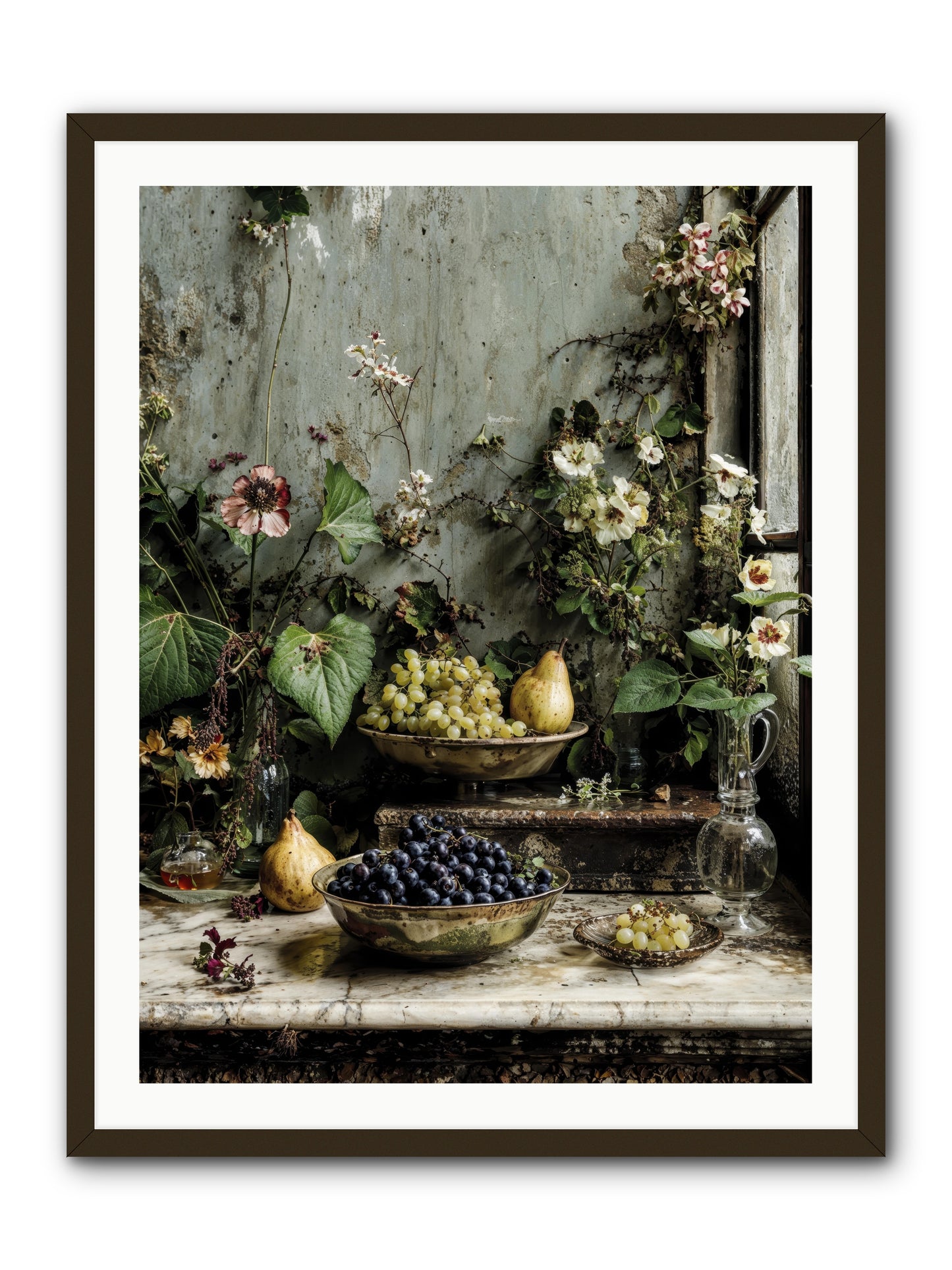 Grace lives askew -- Framed Print - Black 30x40