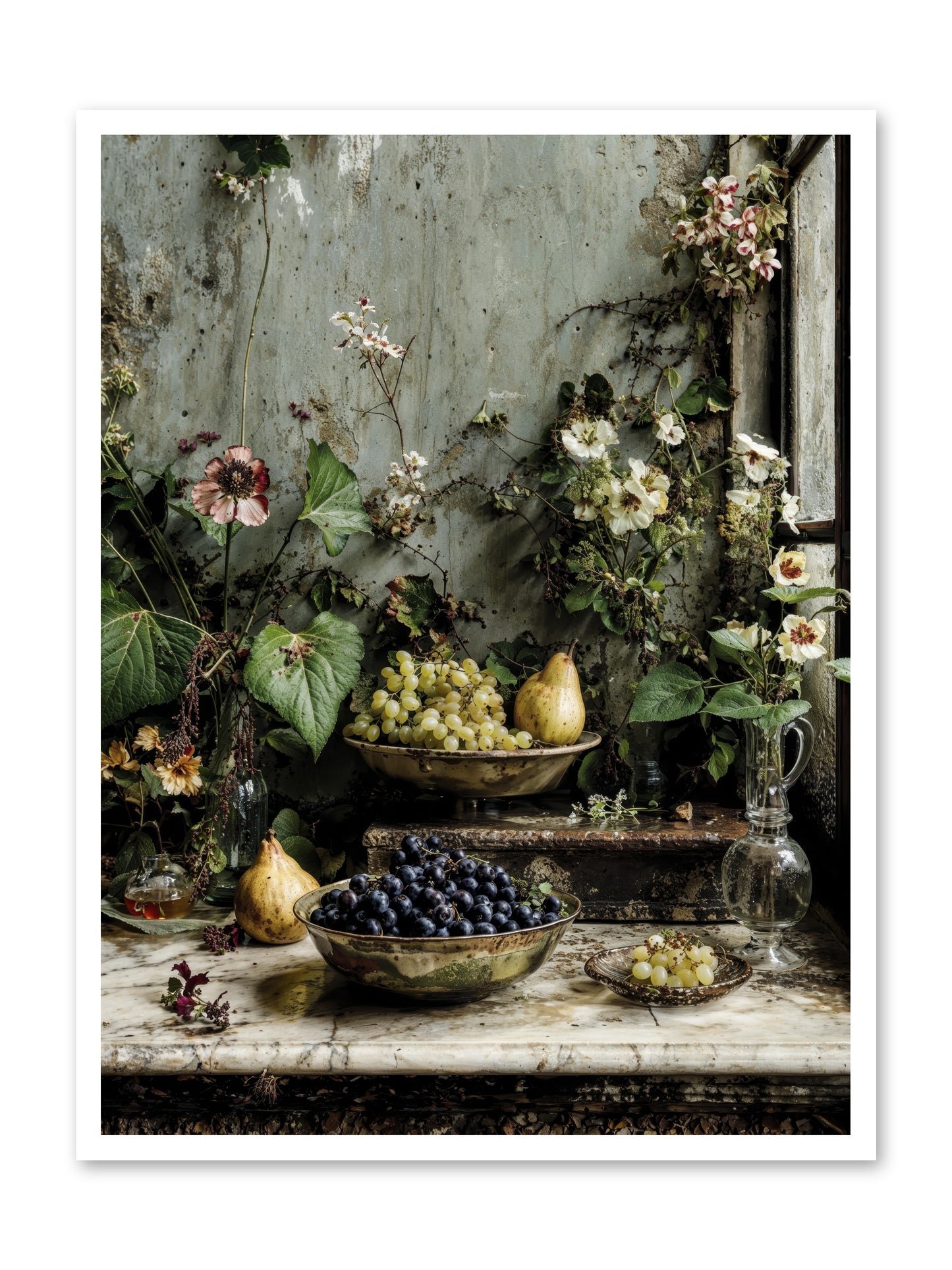 Grace lives askew -- Loose Canvas Print 30x40
