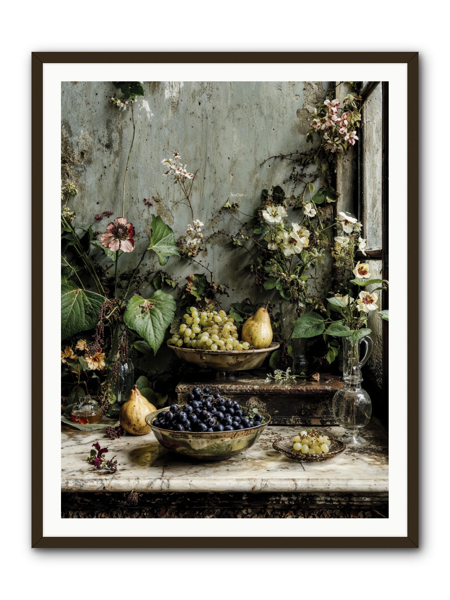 Grace lives askew -- Framed Print - Black 36x48