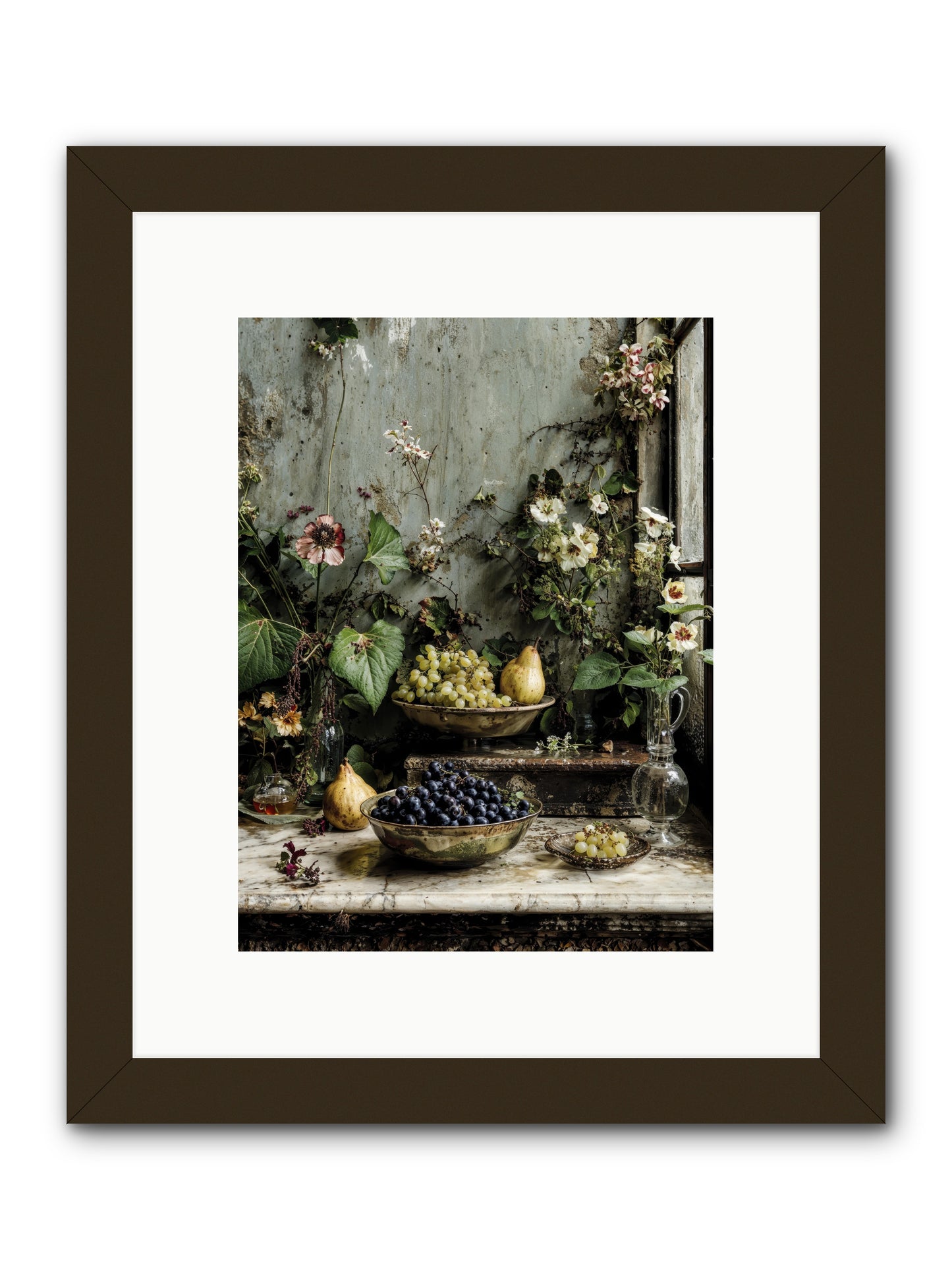 Grace lives askew -- Framed Print - Black 9x12
