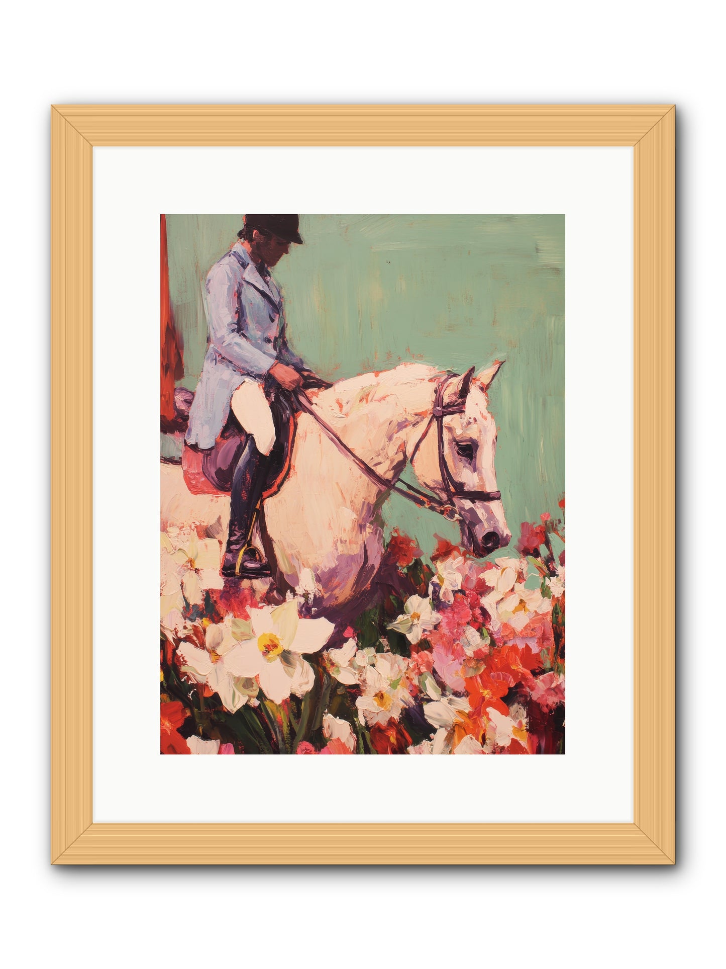 Graceful Biography -- Framed Print - Natural 12x16