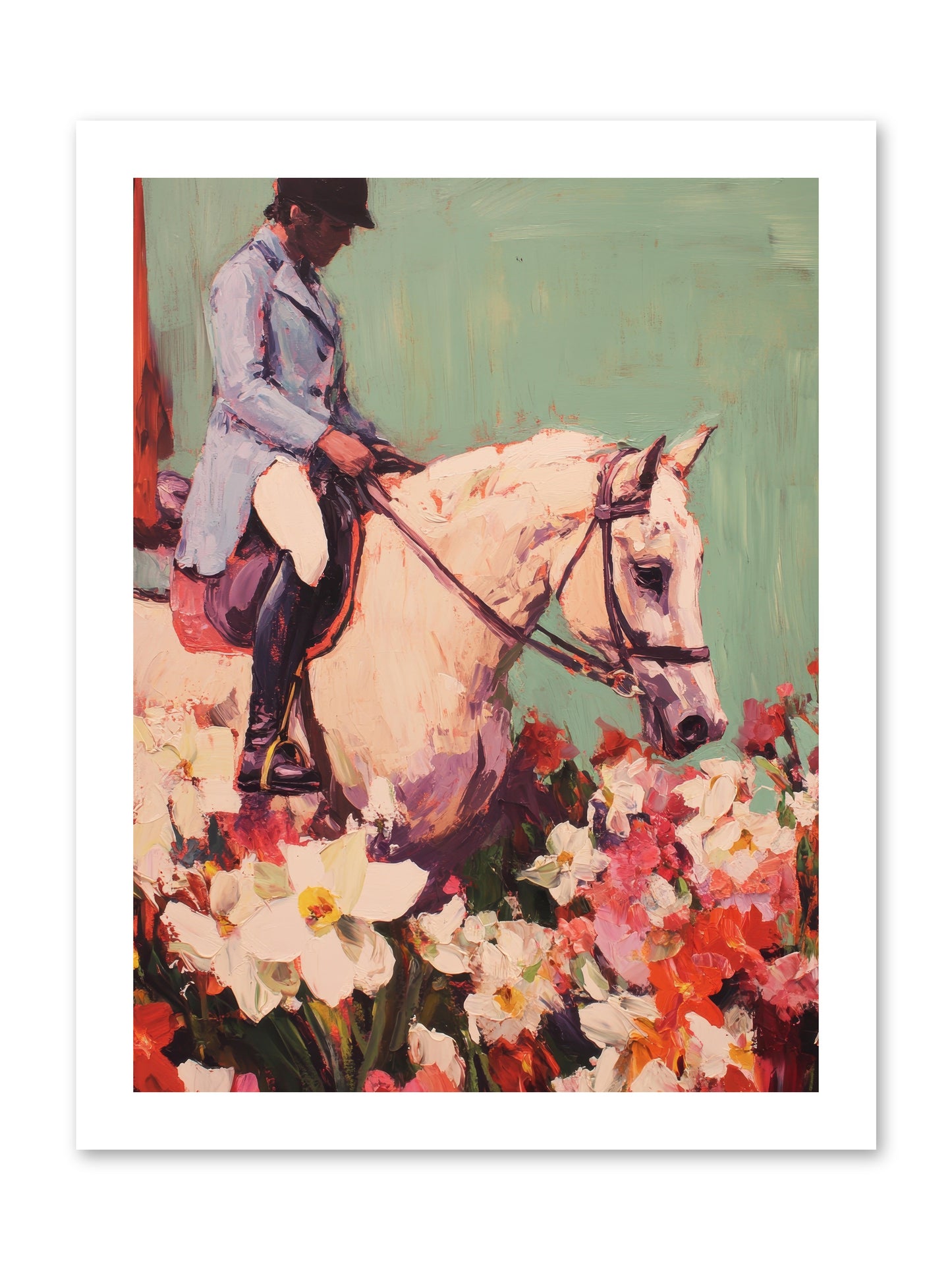 Graceful Biography -- Loose Canvas Print 12x16