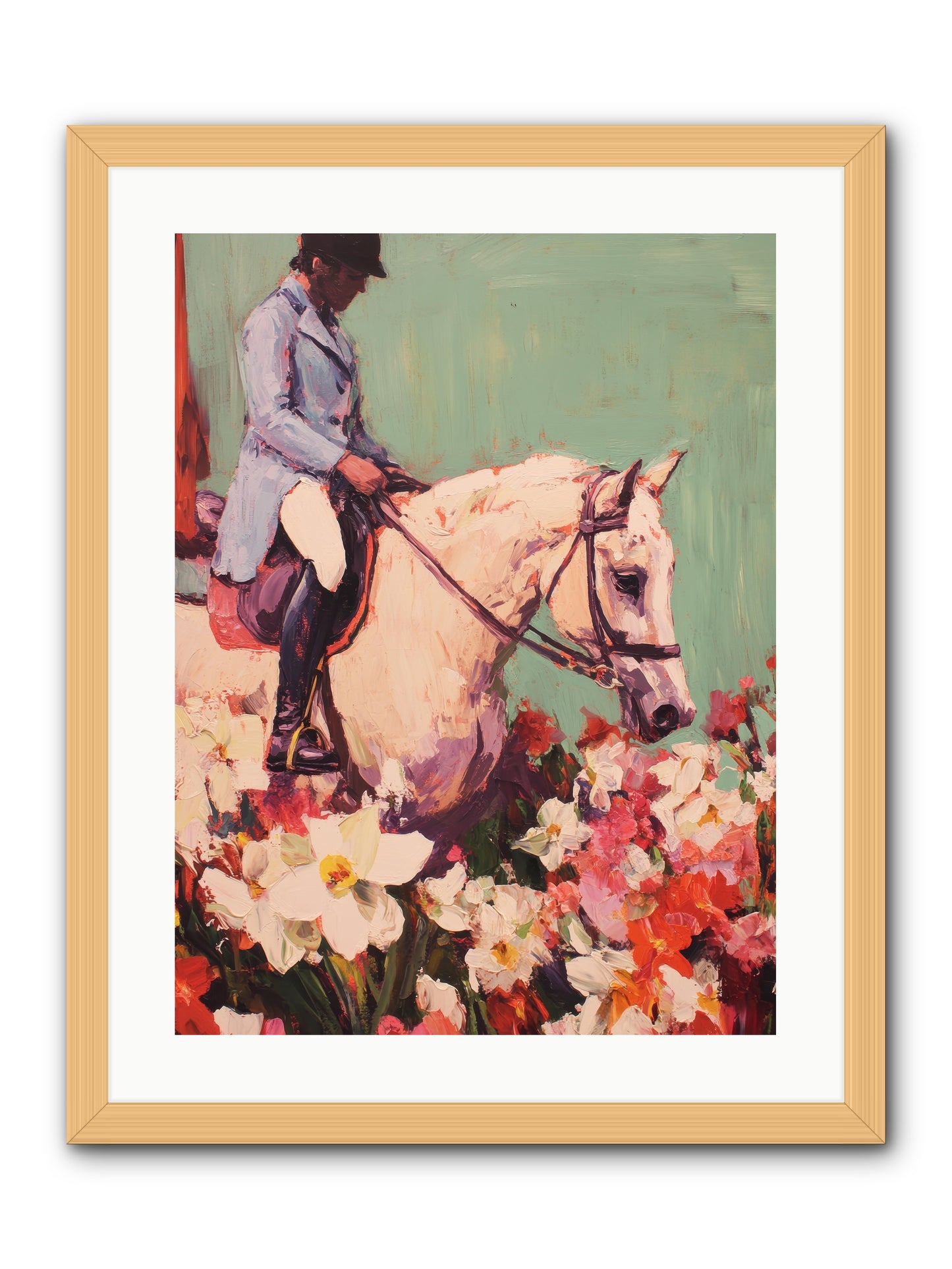 Graceful Biography -- Framed Print - Natural 18x24