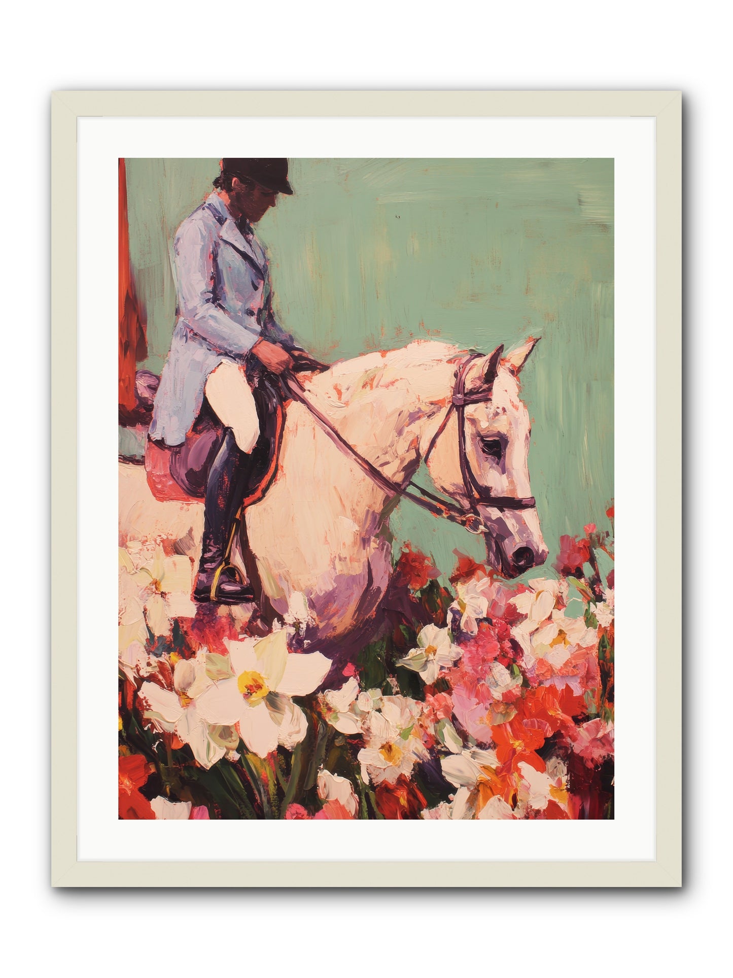 Graceful Biography -- Framed Print - White 24x32