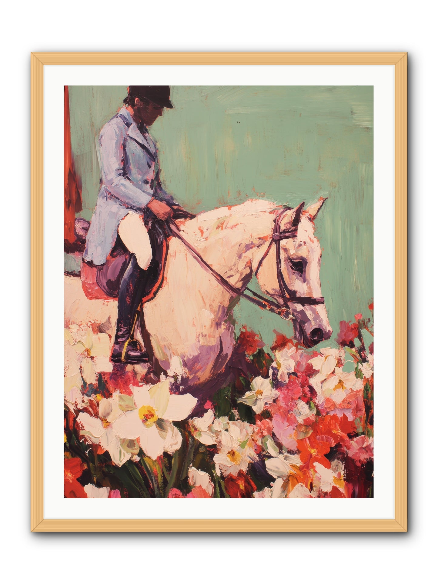 Graceful Biography -- Framed Print - Natural 30x40