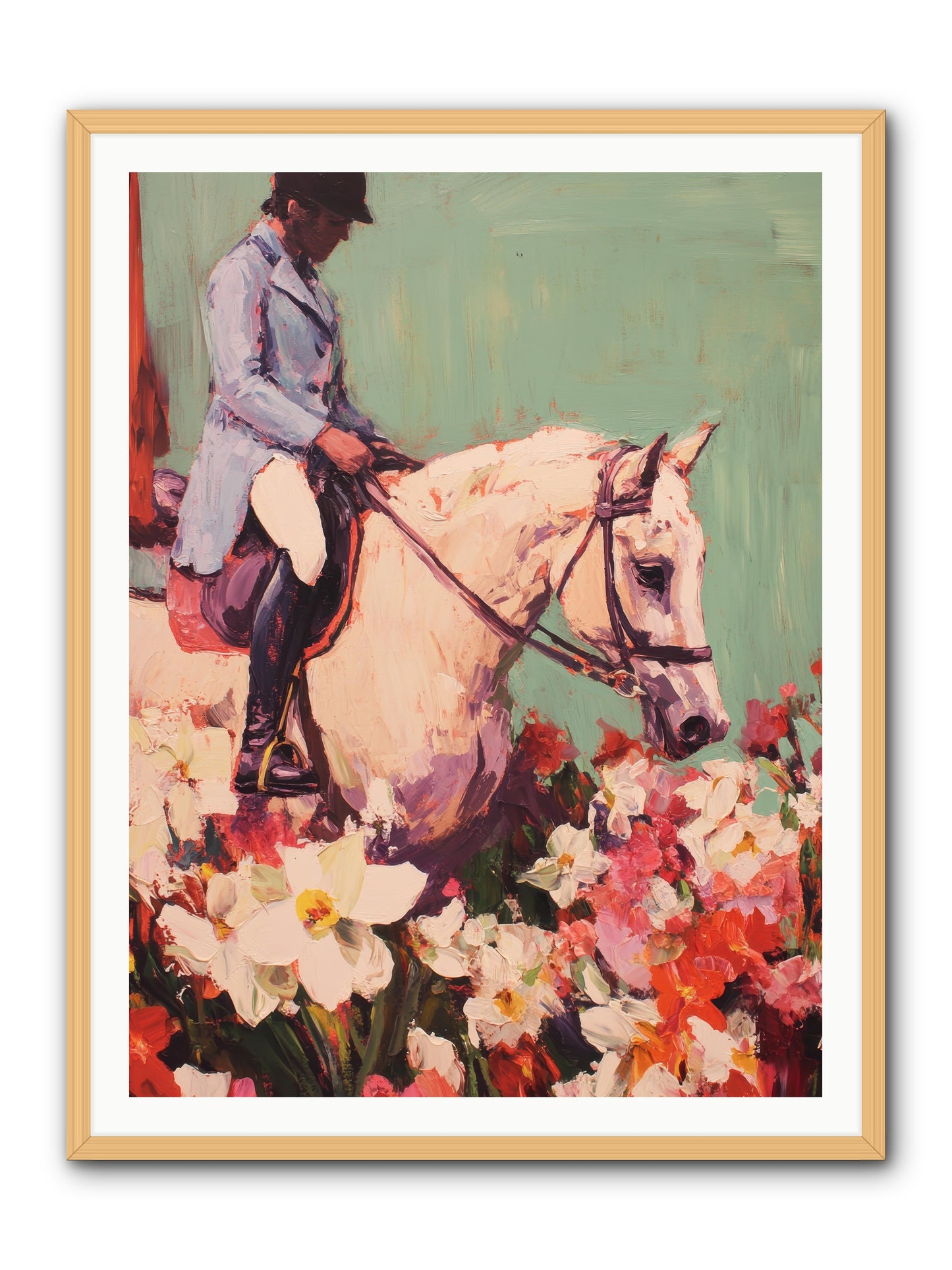 Graceful Biography -- Framed Print - Natural 36x48