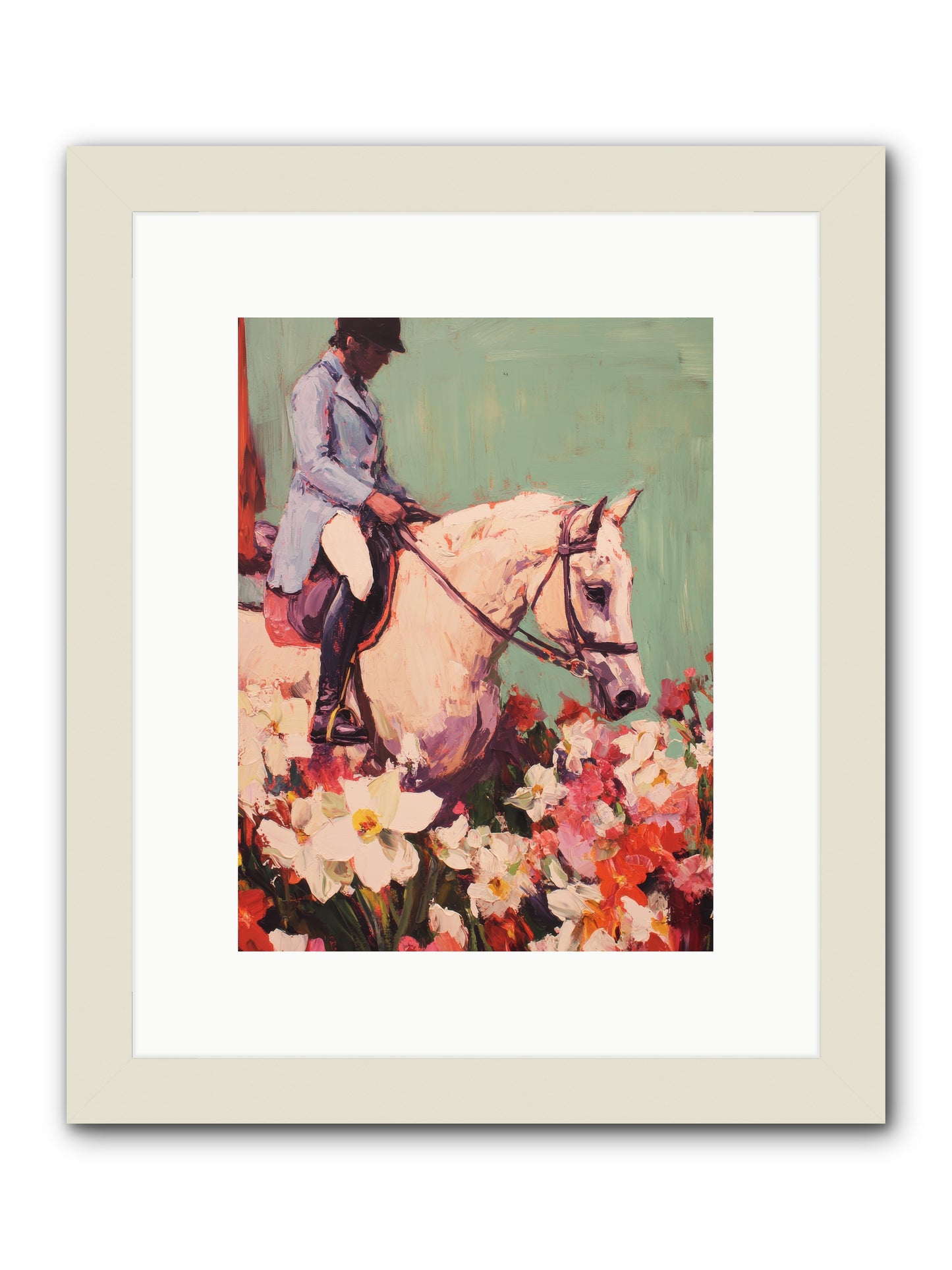 Graceful Biography -- Framed Print - White 9x12