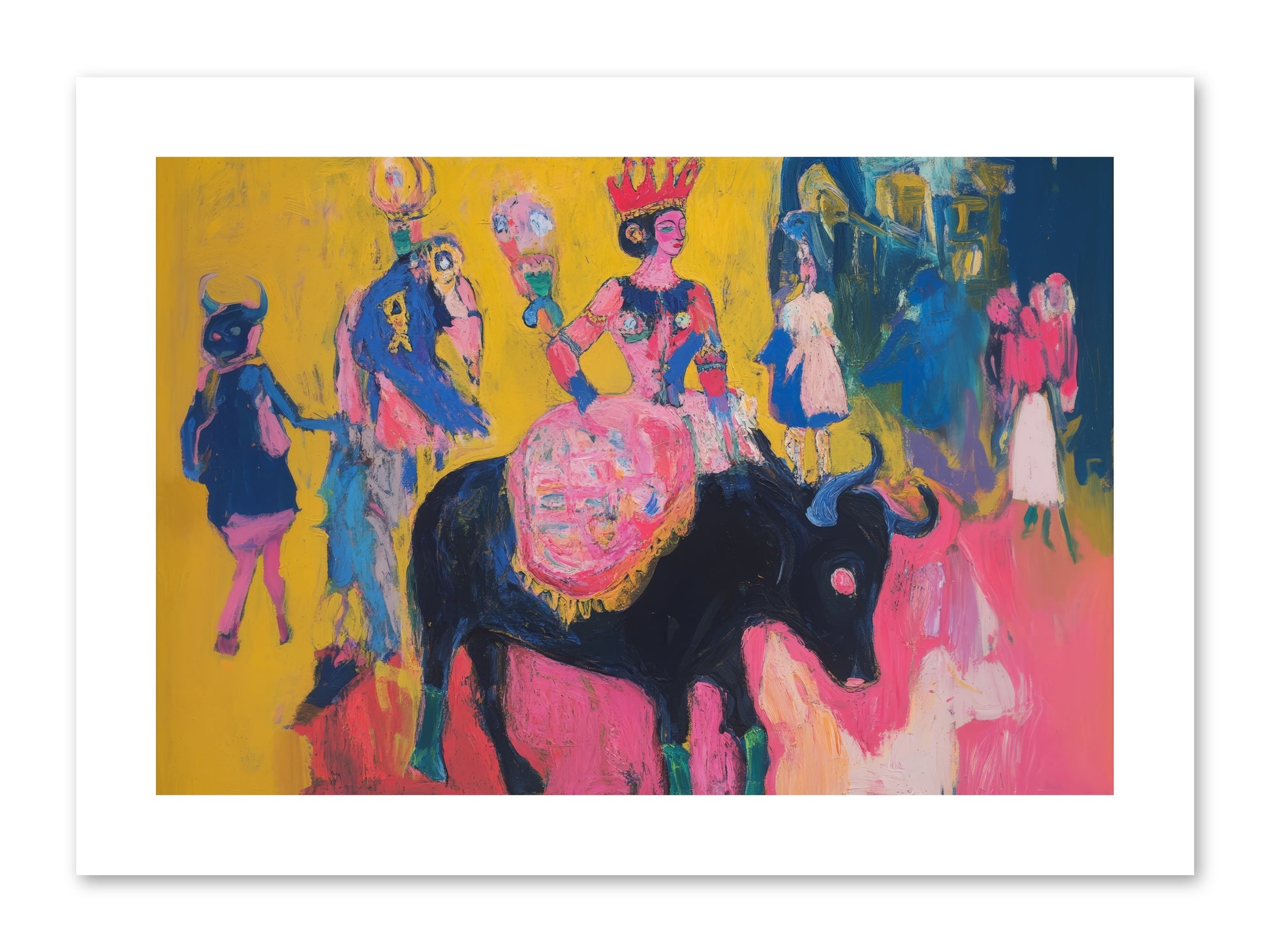 Grand Carnival Hour -- Paper Print 12x8