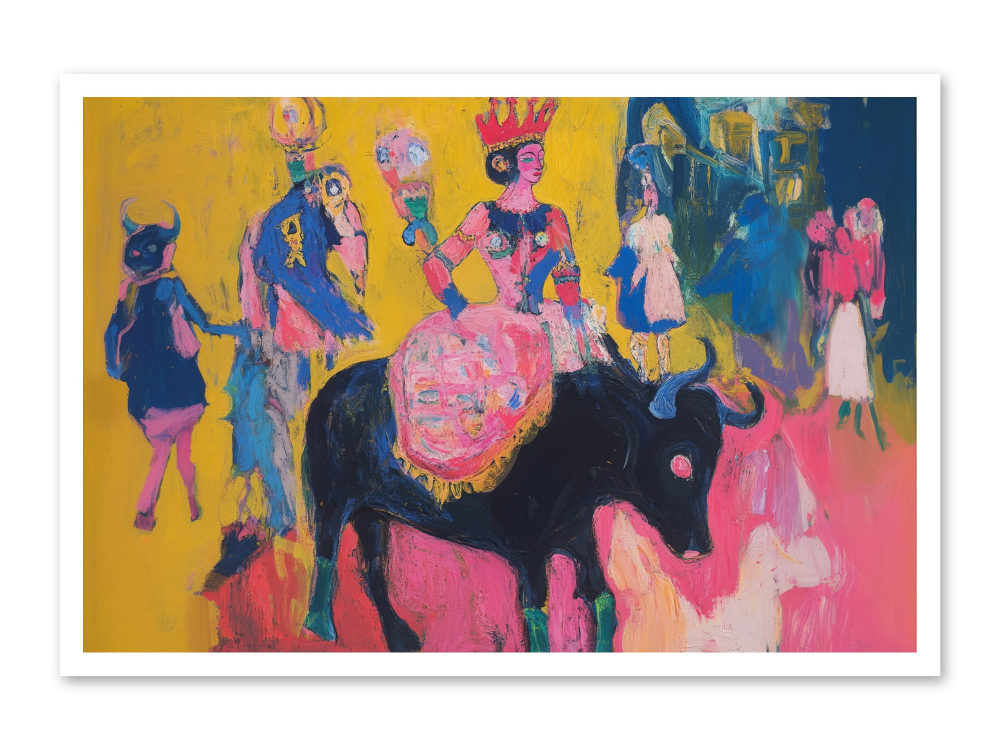 Grand Carnival Hour -- Loose Canvas Print 36x24