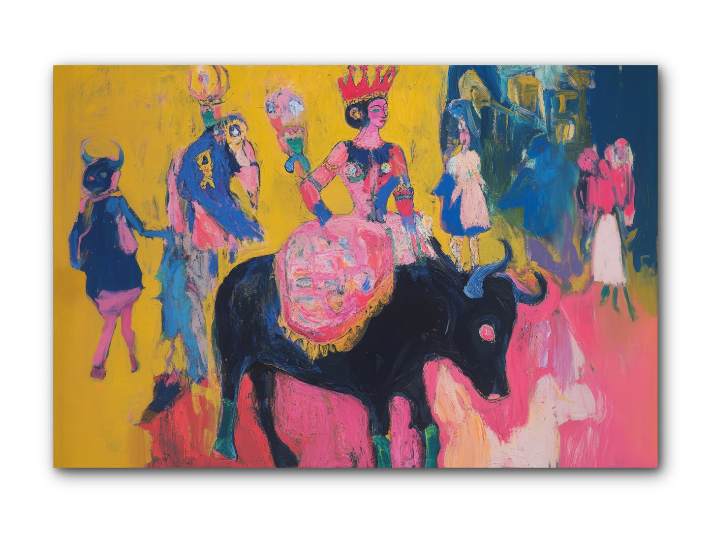 Grand Carnival Hour -- Wrapped Canvas 12x8