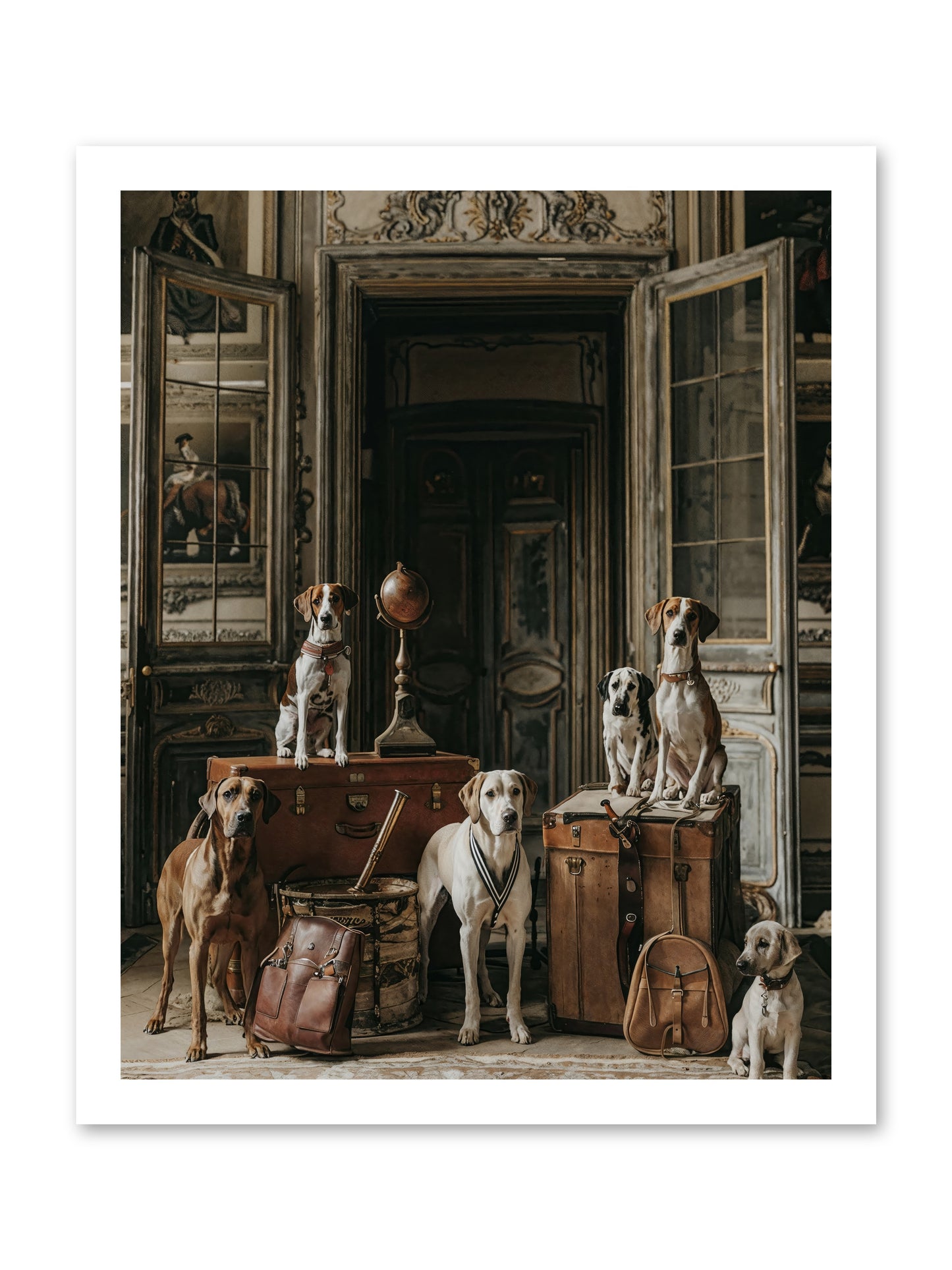 Grand Gathering Of Gentle Mutts -- Paper Print 16x20