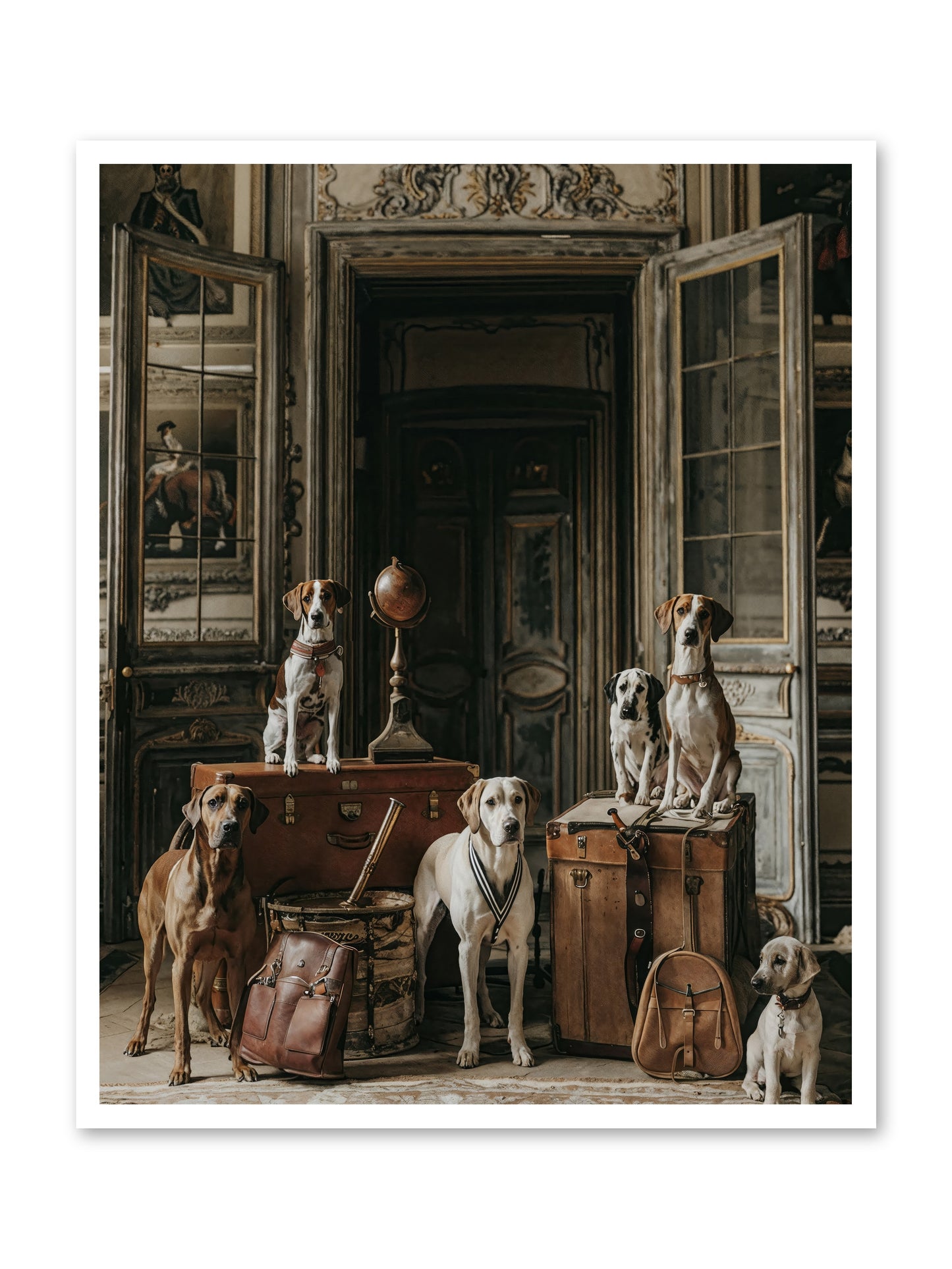 Grand Gathering Of Gentle Mutts -- Paper Print 32x40