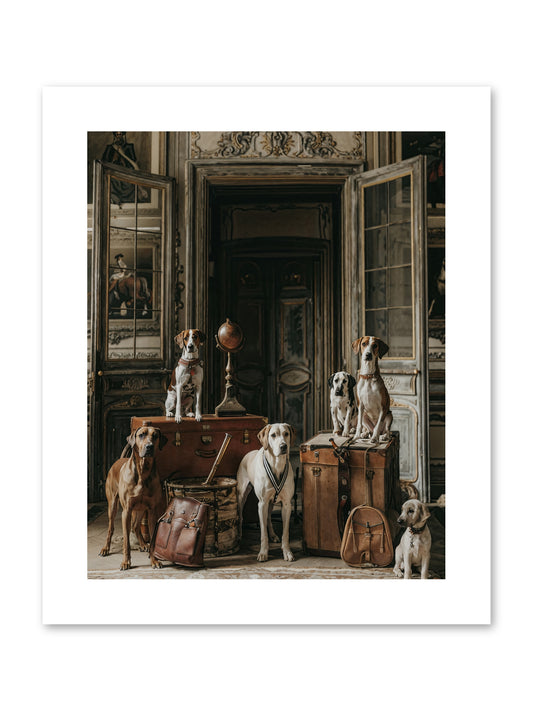 Grand Gathering Of Gentle Mutts -- Paper Print 8x10