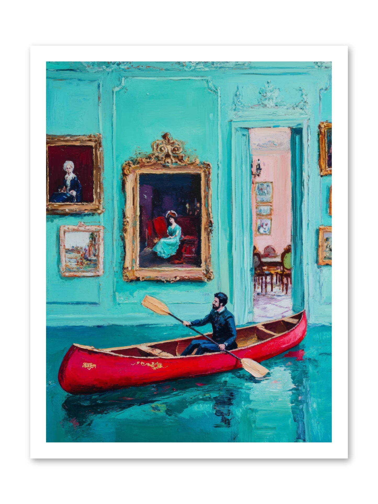 Grand Salon River Society-REZ2 -- Loose Canvas Print 18x24