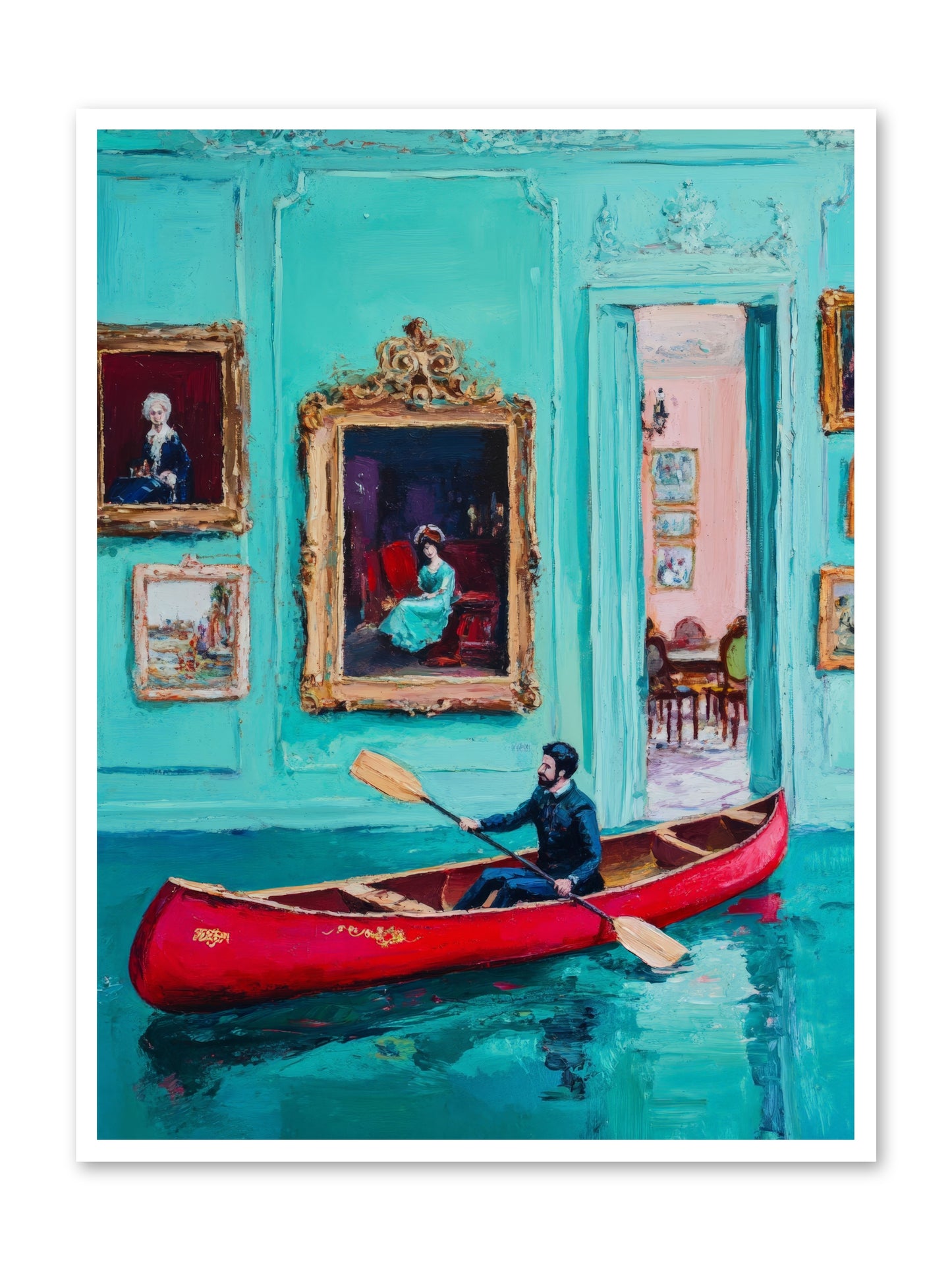 Grand Salon River Society-REZ2 -- Loose Canvas Print 36x48