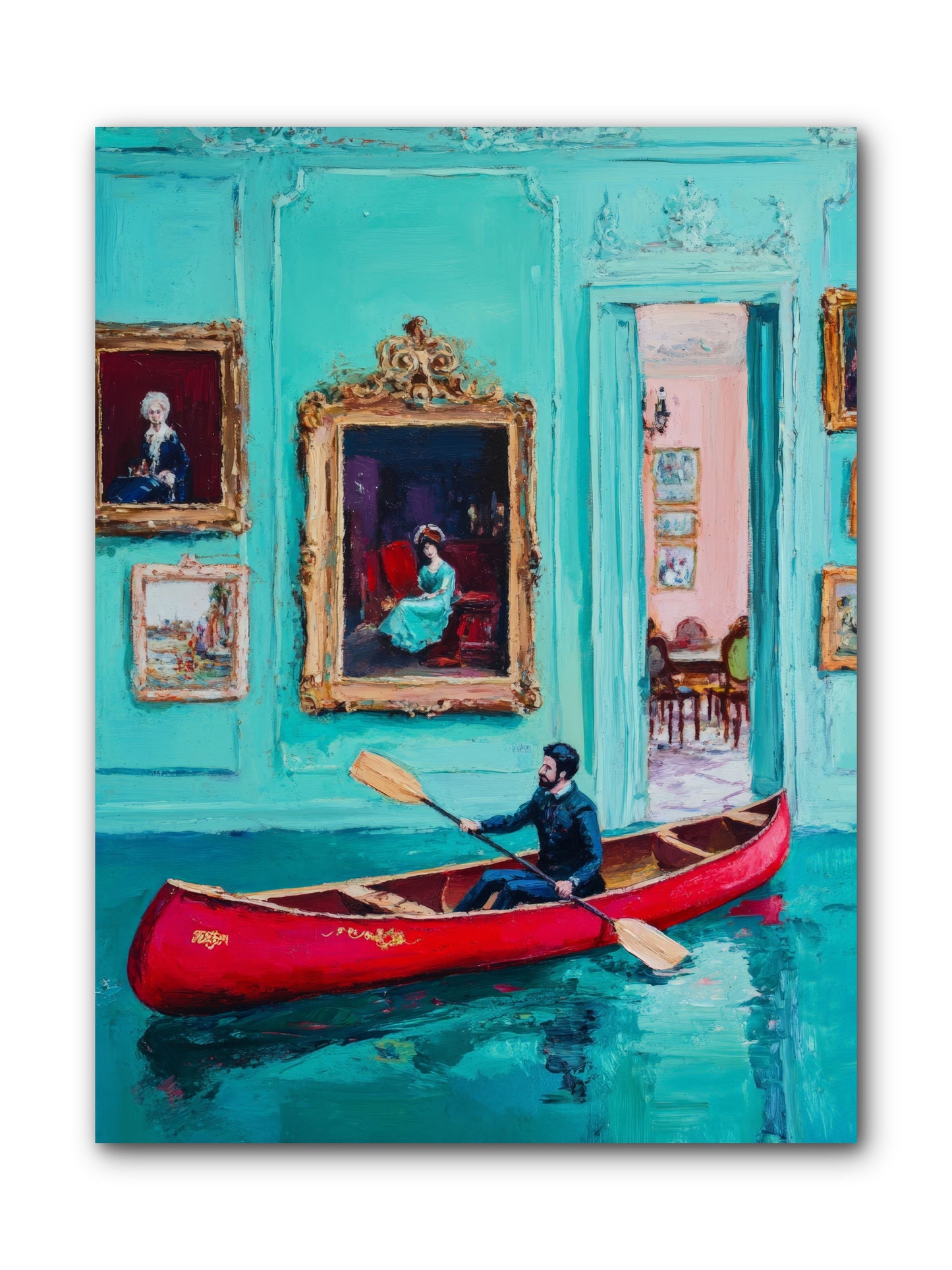 Grand Salon River Society-REZ2 -- Wrapped Canvas 9x12