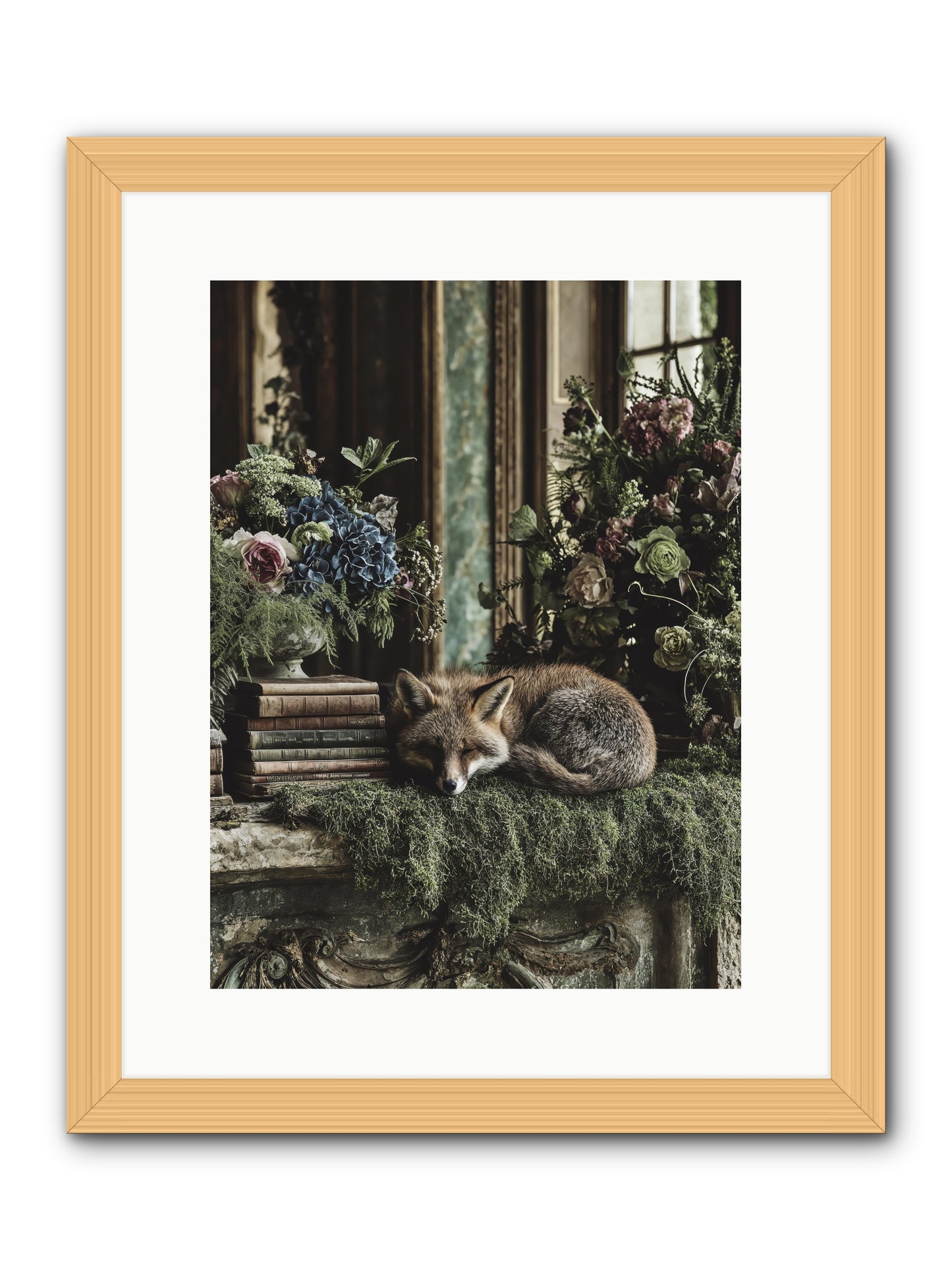 Grasshopper -- Framed Print - Natural 12x16