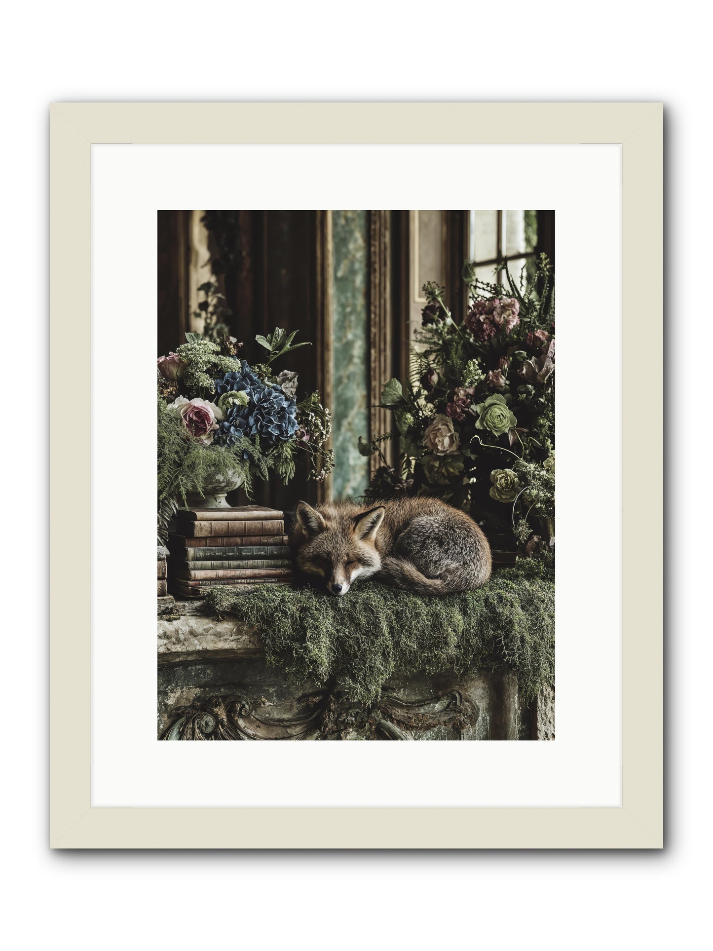 Grasshopper -- Framed Print - White 12x16
