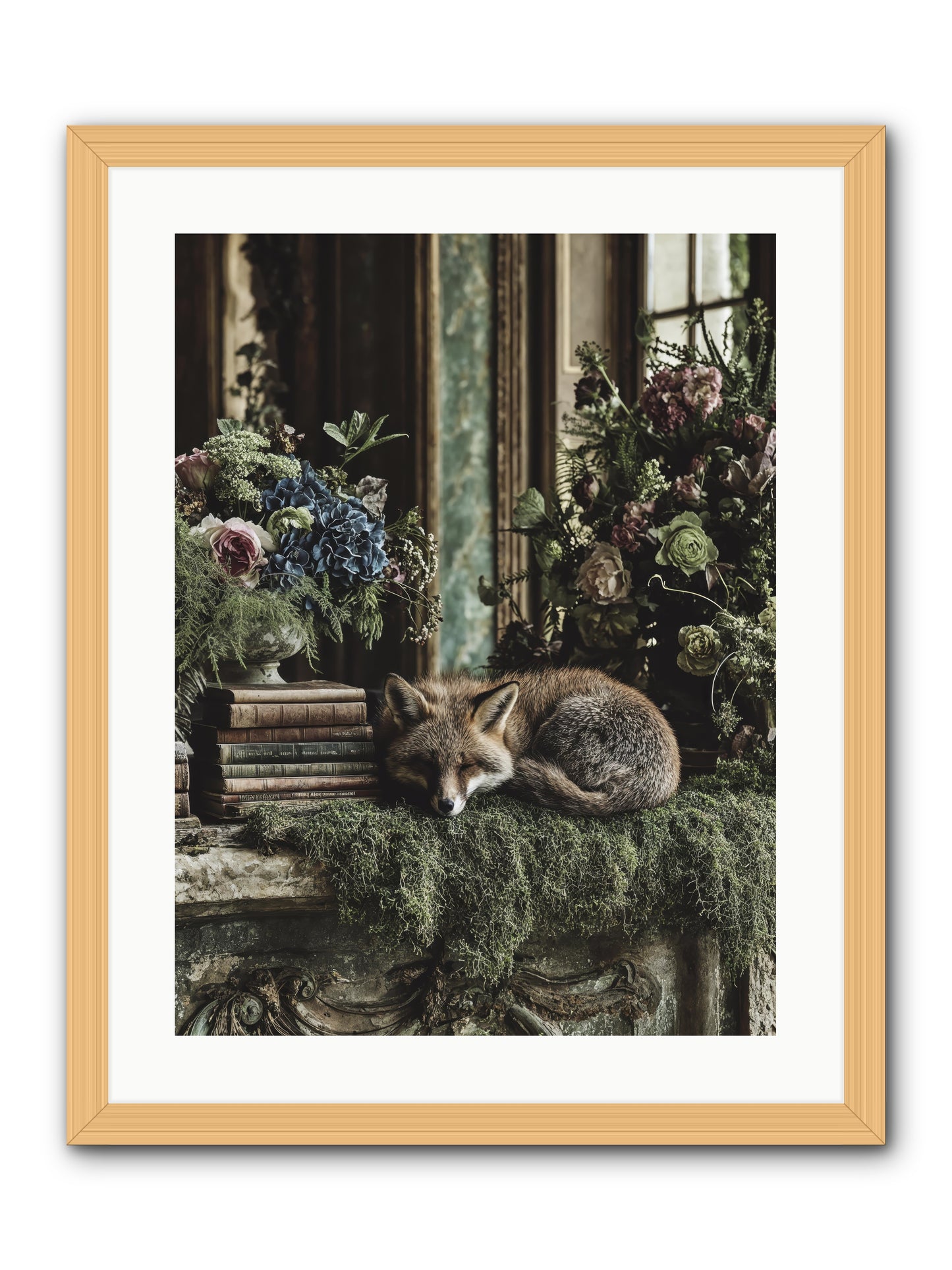 Grasshopper -- Framed Print - Natural 18x24