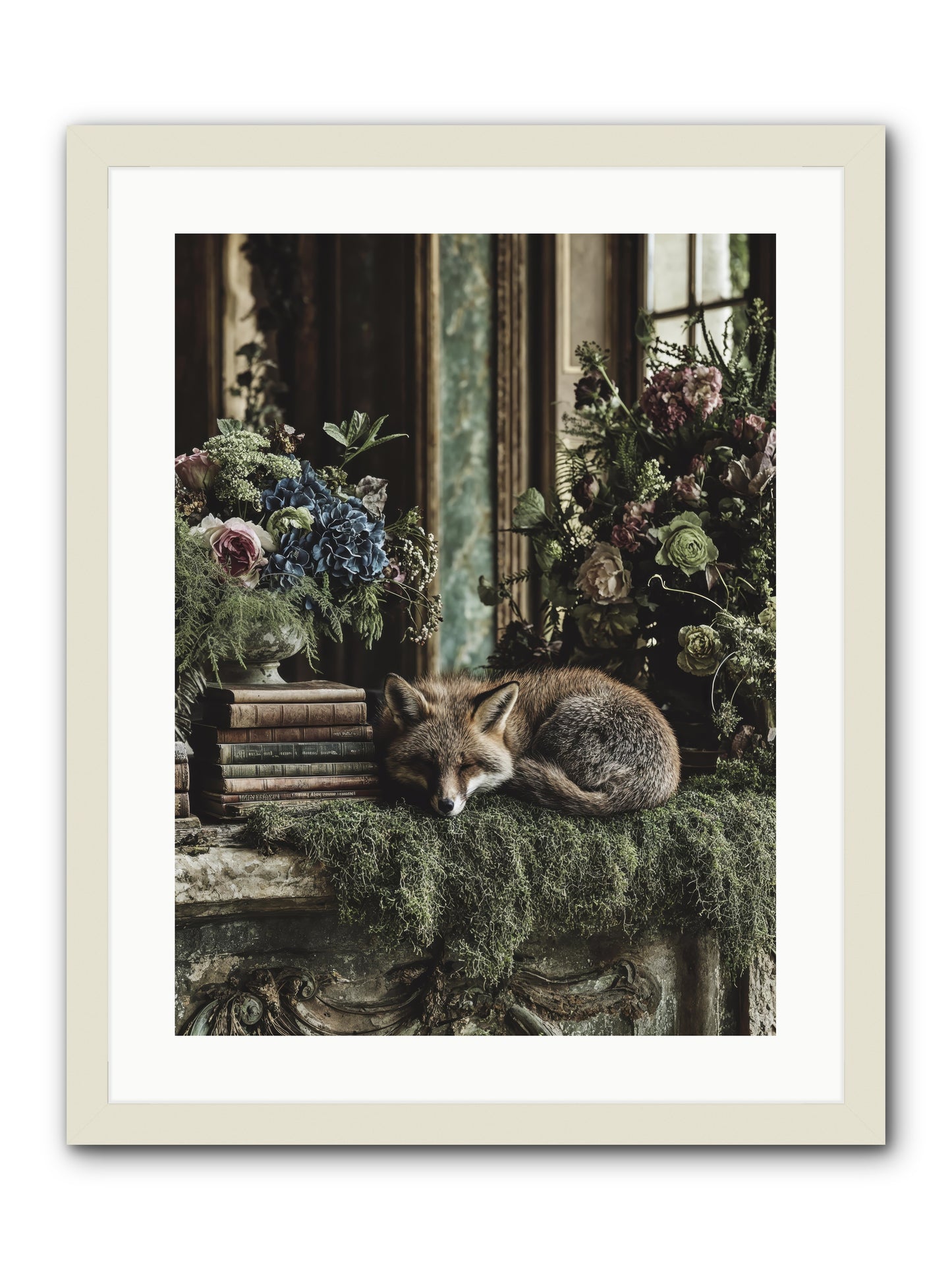 Grasshopper -- Framed Print - White 18x24