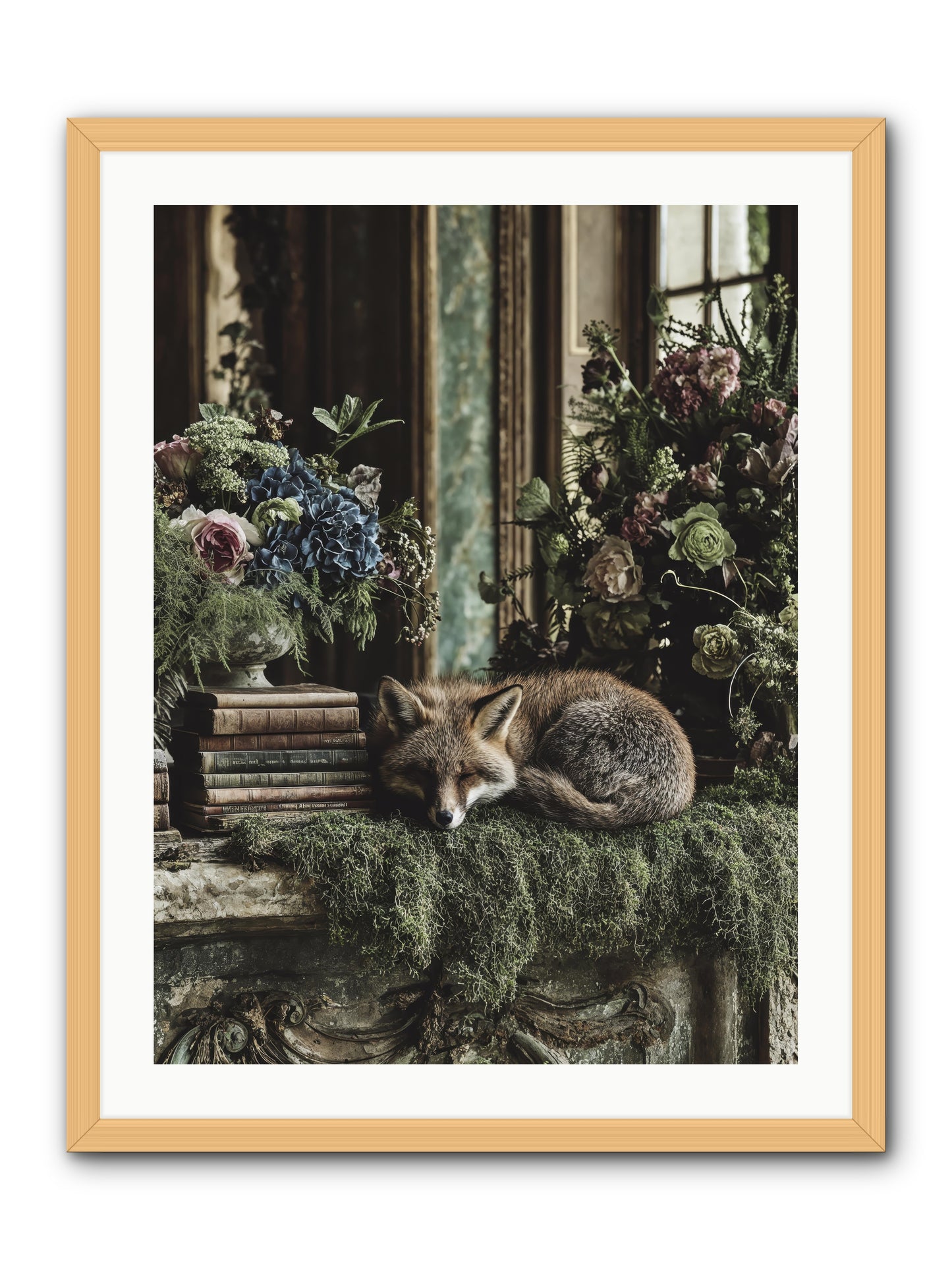 Grasshopper -- Framed Print - Natural 24x32