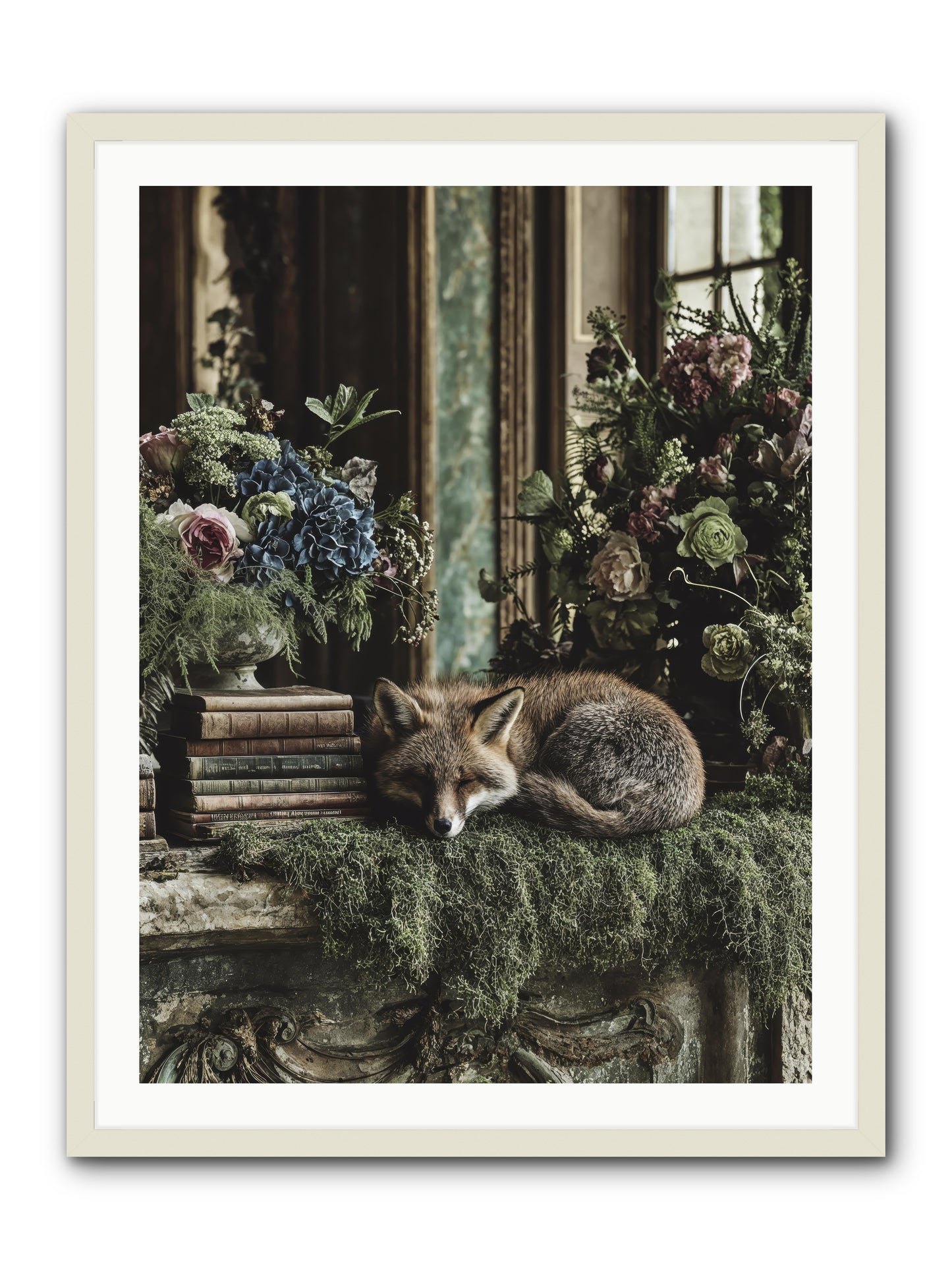 Grasshopper -- Framed Print - White 30x40