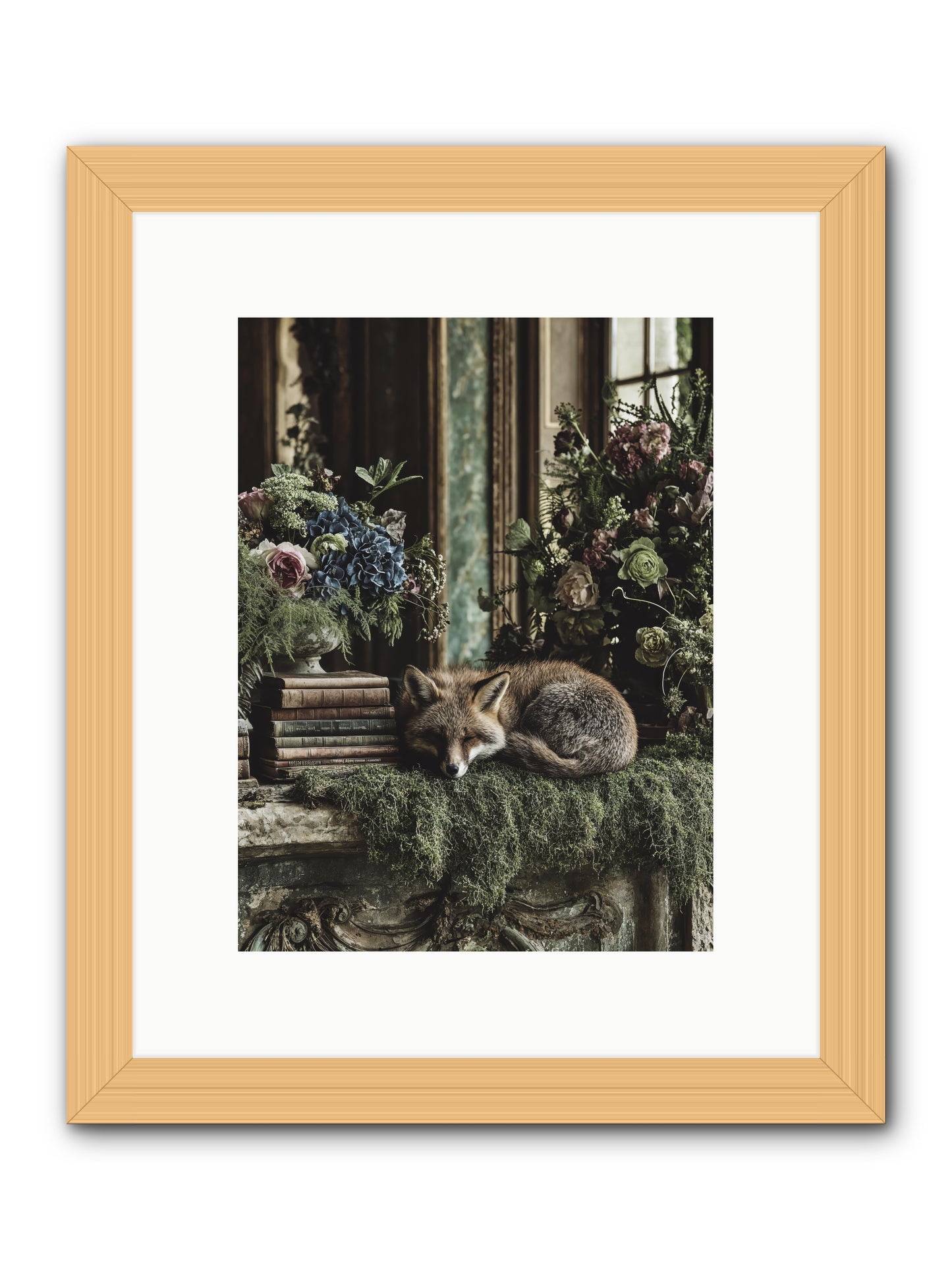 Grasshopper -- Framed Print - Natural 9x12