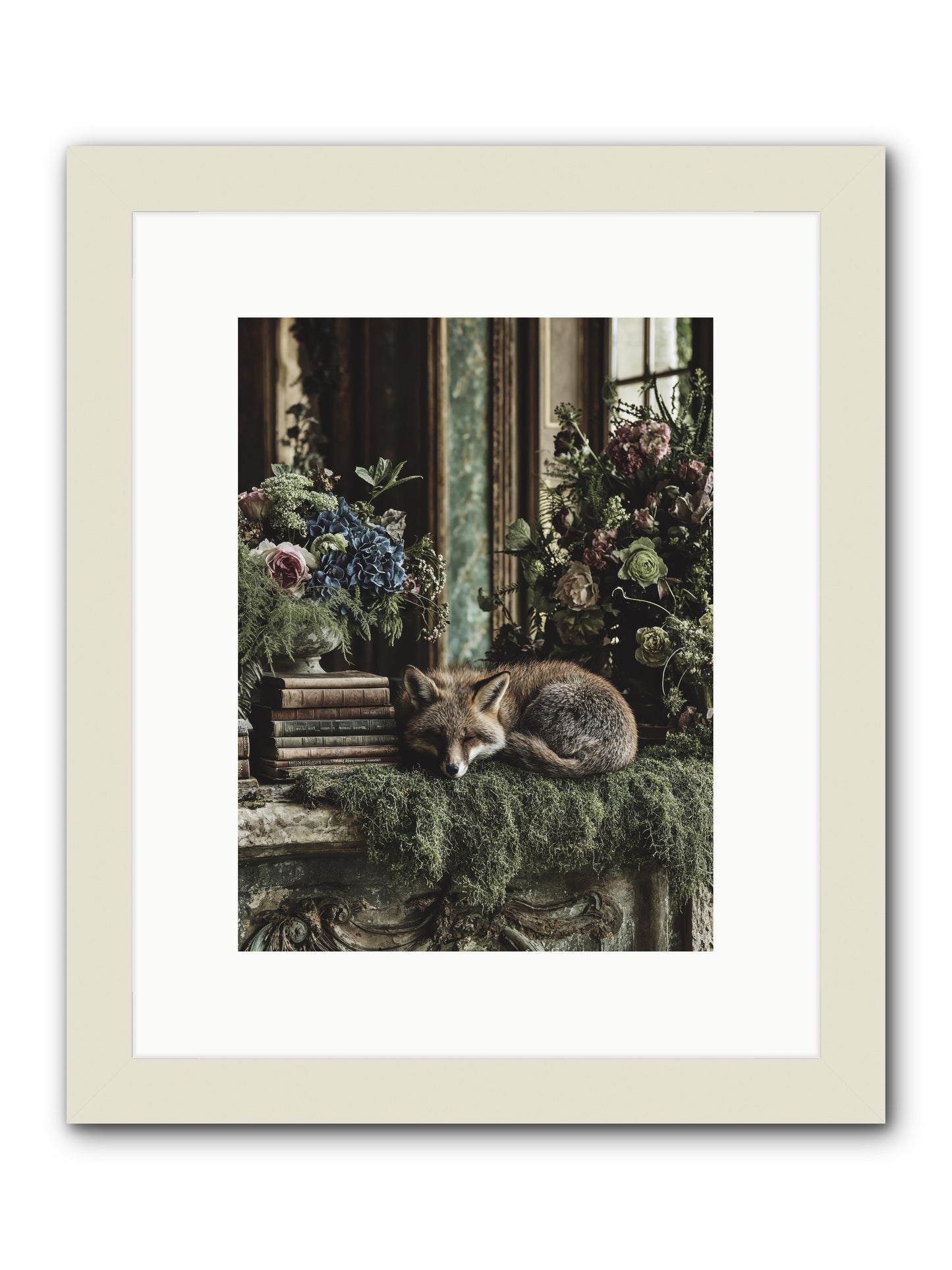 Grasshopper -- Framed Print - White 9x12