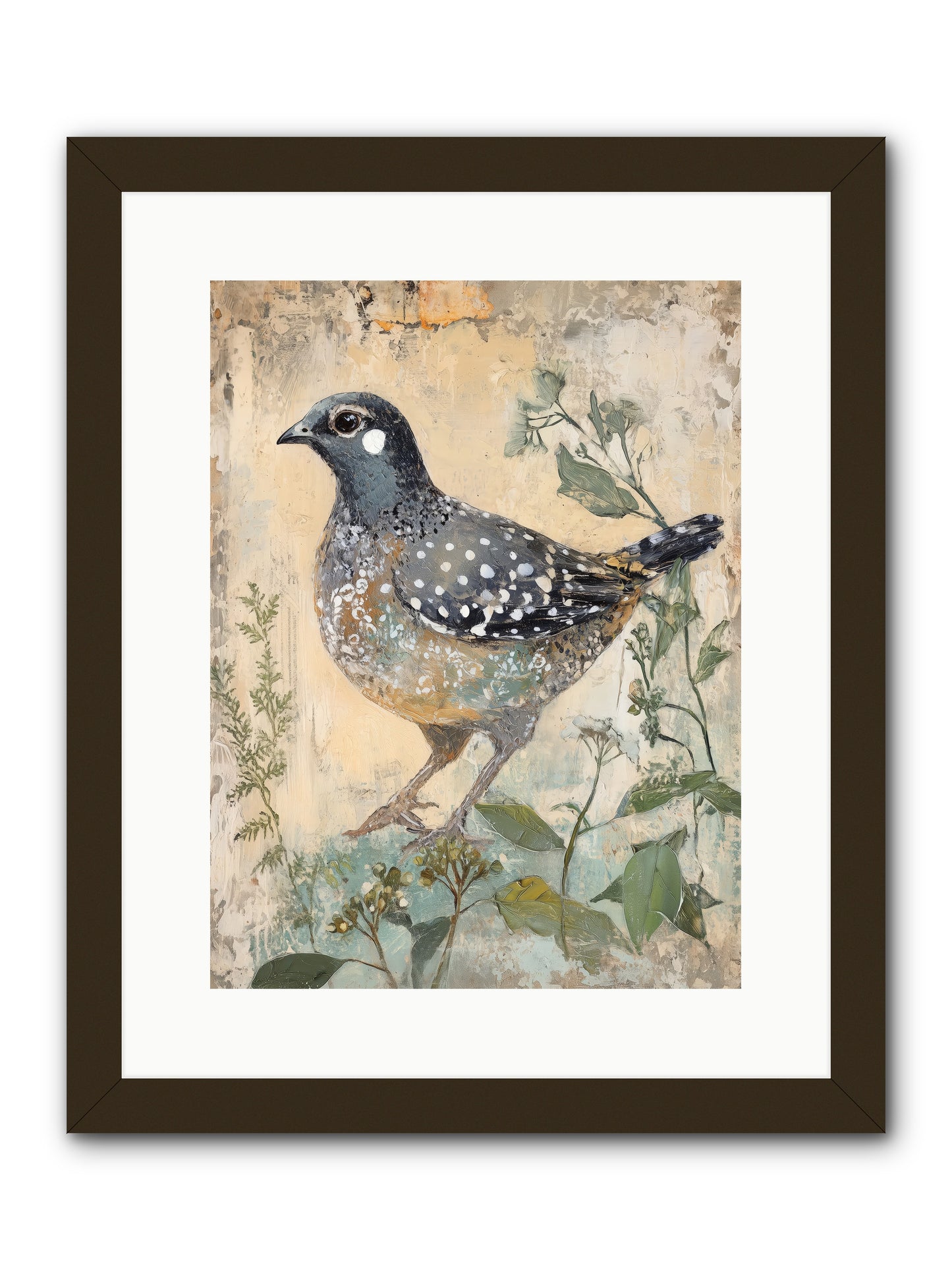 Grassland Jewel -- Framed Print - Black 12x16