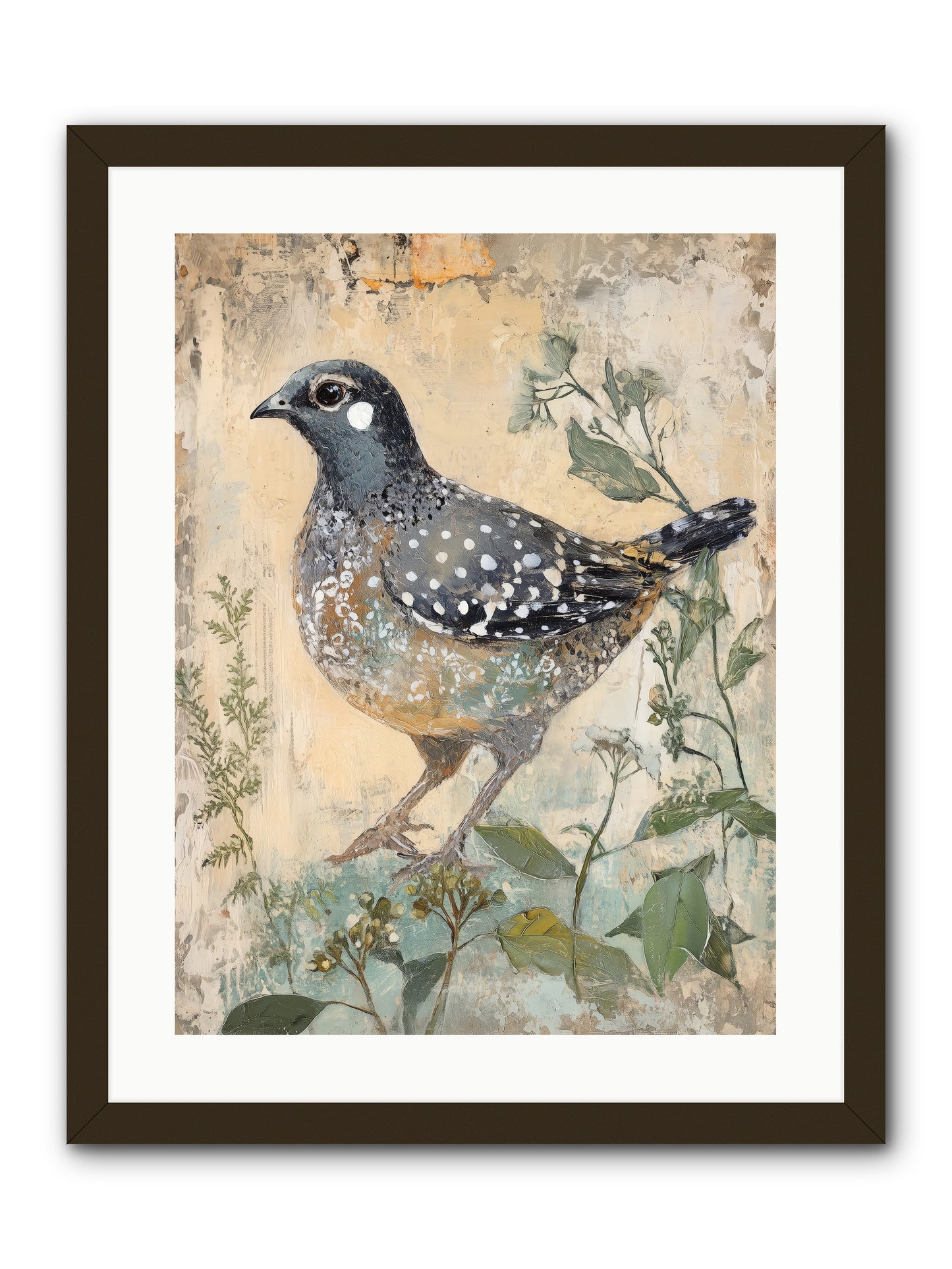 Grassland Jewel -- Framed Print - Black 18x24
