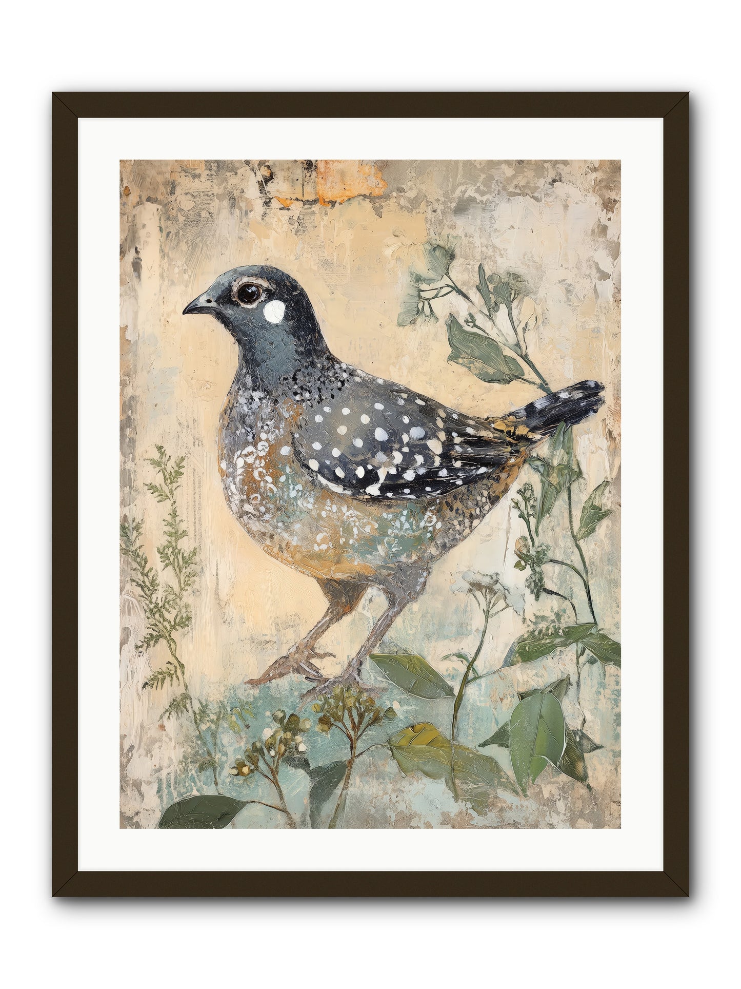 Grassland Jewel -- Framed Print - Black 24x32