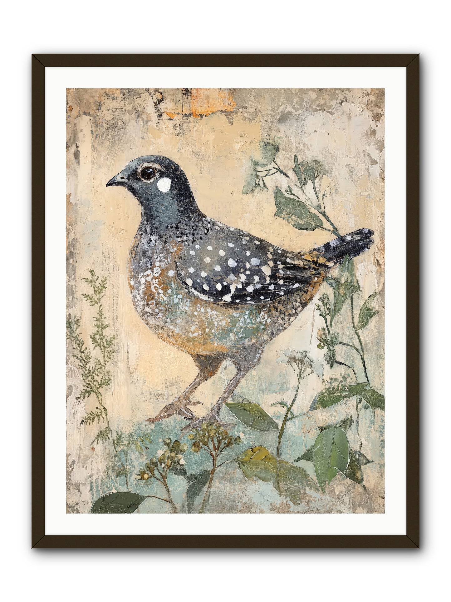 Grassland Jewel -- Framed Print - Black 30x40