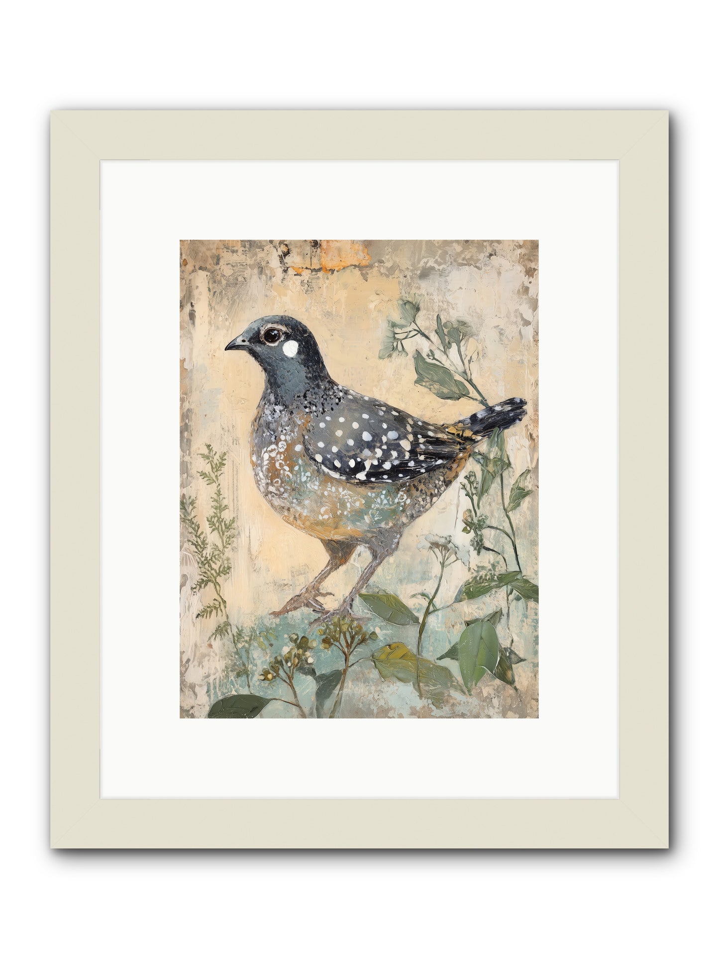 Grassland Jewel -- Framed Print - White 9x12