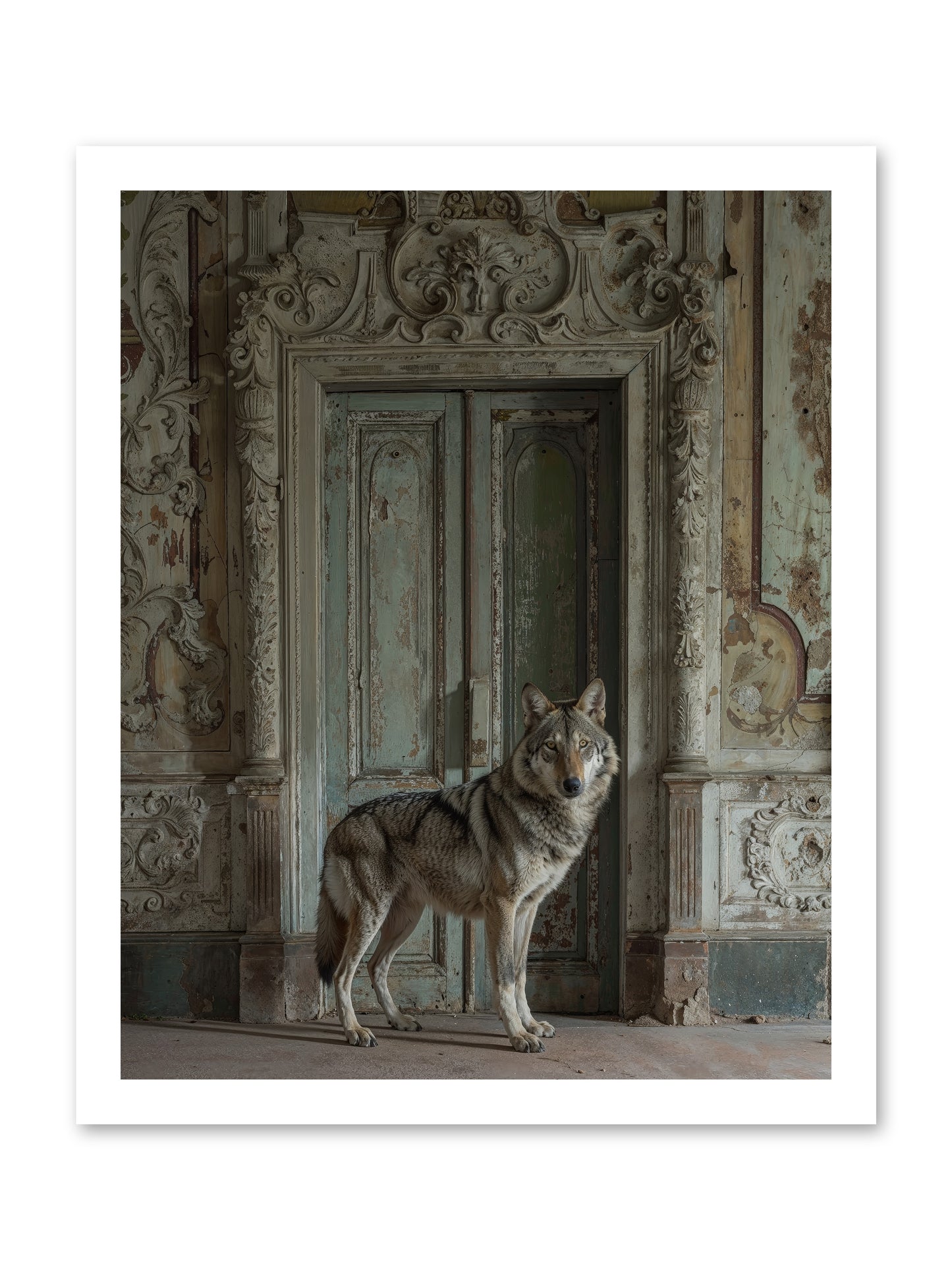 Grey Phantom Of Misty Realms -- Paper Print 16x20