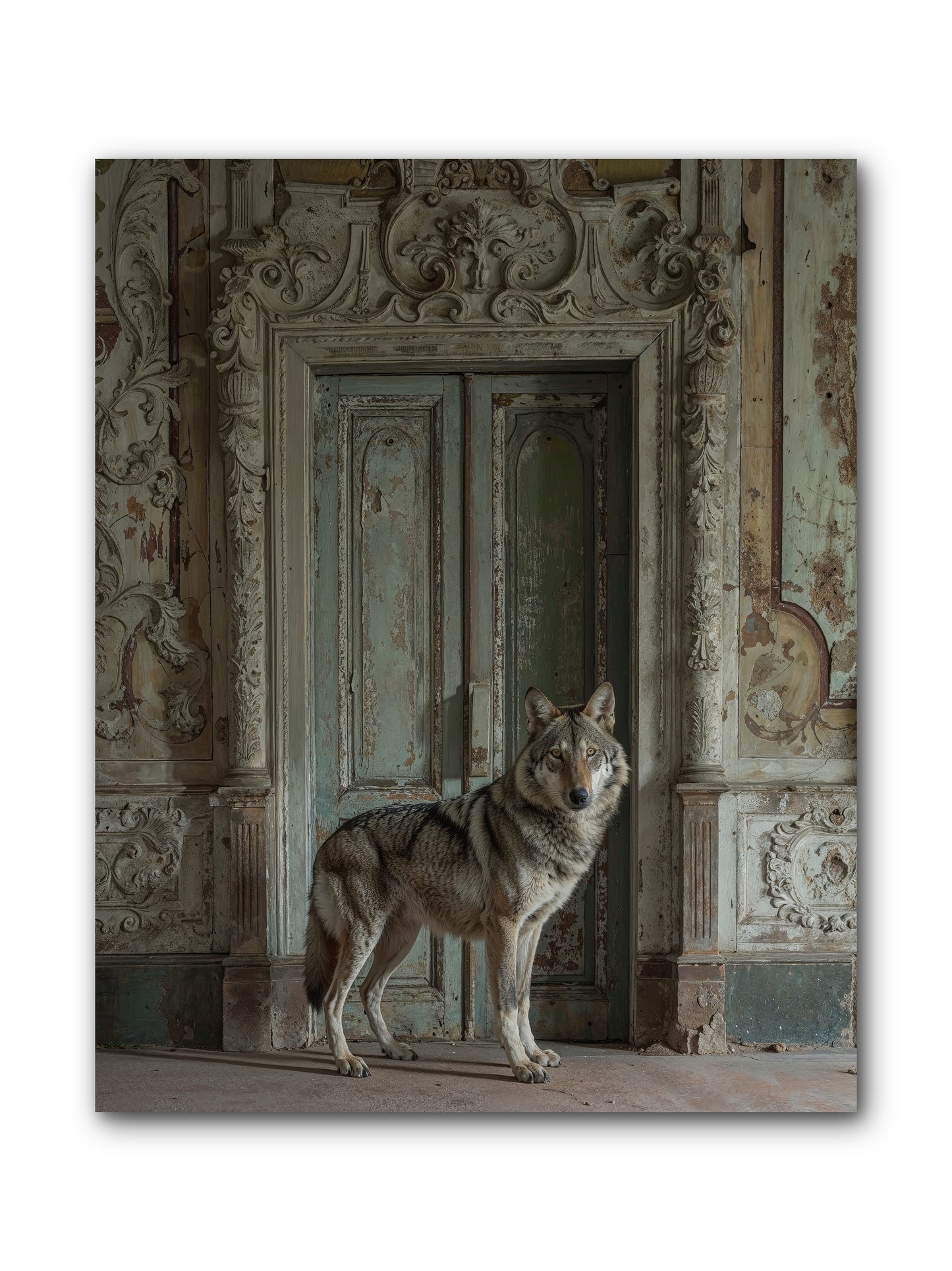 Grey Phantom Of Misty Realms -- Wrapped Canvas 8x10